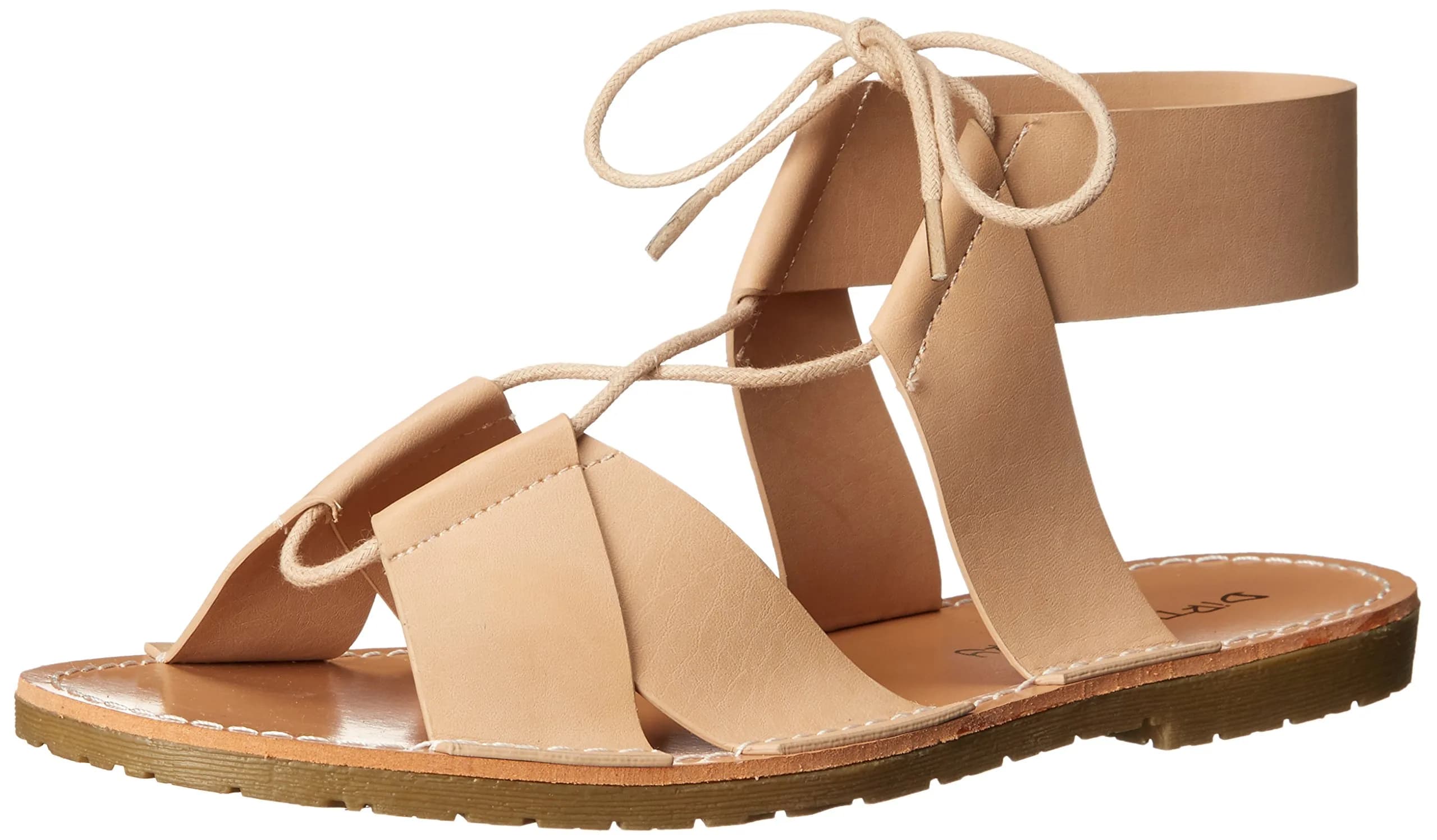 Dirty Laundry Emphasis Sandal 7 M US | Blush Faux Leather Flat Sandal for Women - main product image