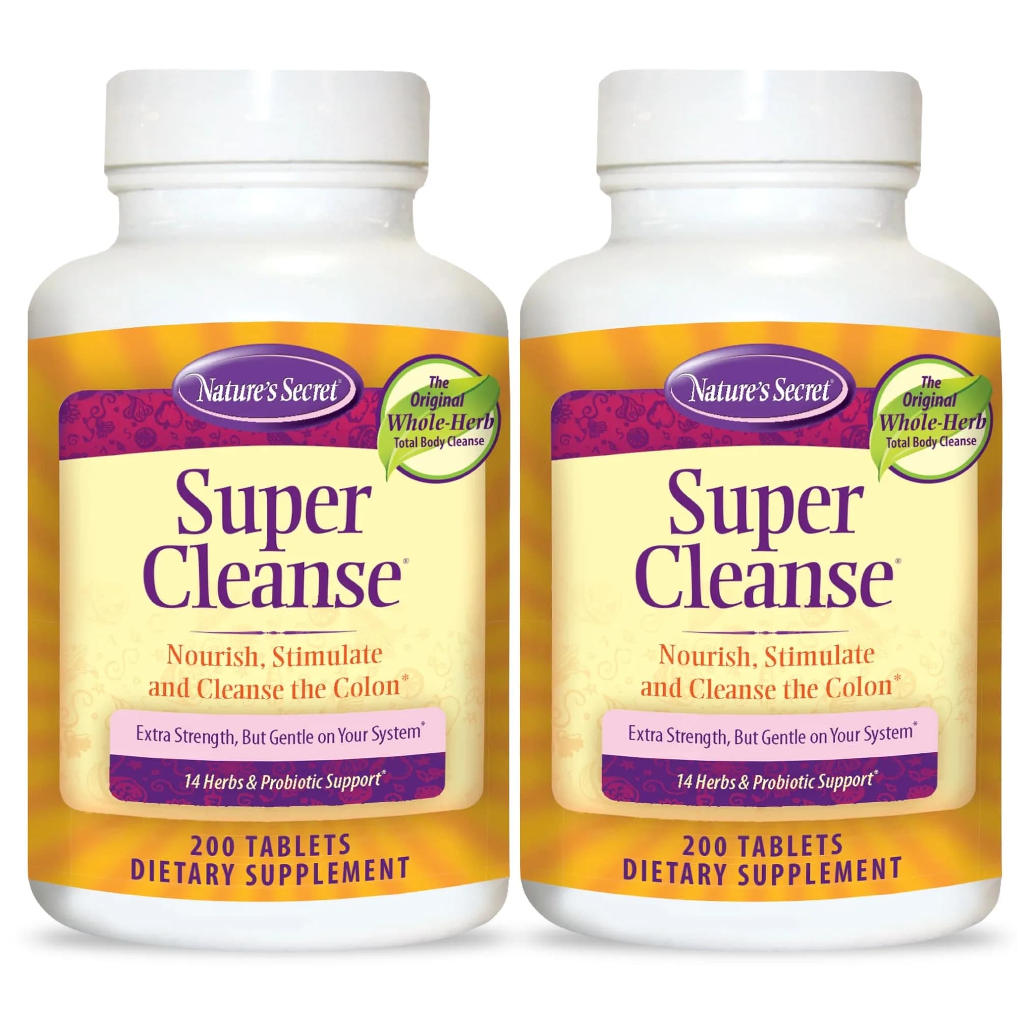Nature's Secret Super Cleanse Herbal Colon Cleanse & Gut Health 2-Pack | Supports Digestive Wellness & Regularity - main product image