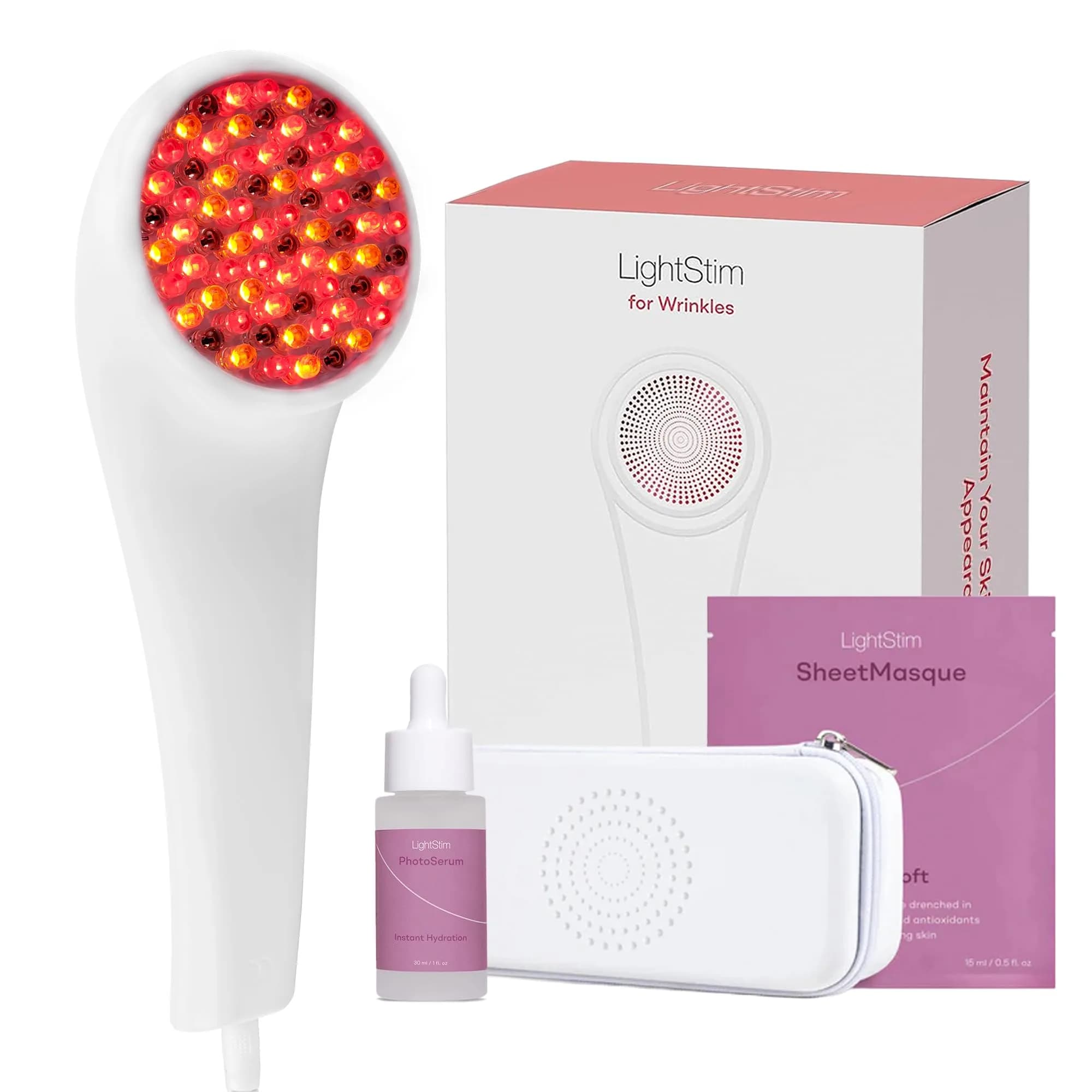 LightStim for Wrinkles LED Red Light Therapy with 72 LEDs | FDA Cleared Anti-Aging Device - main product image