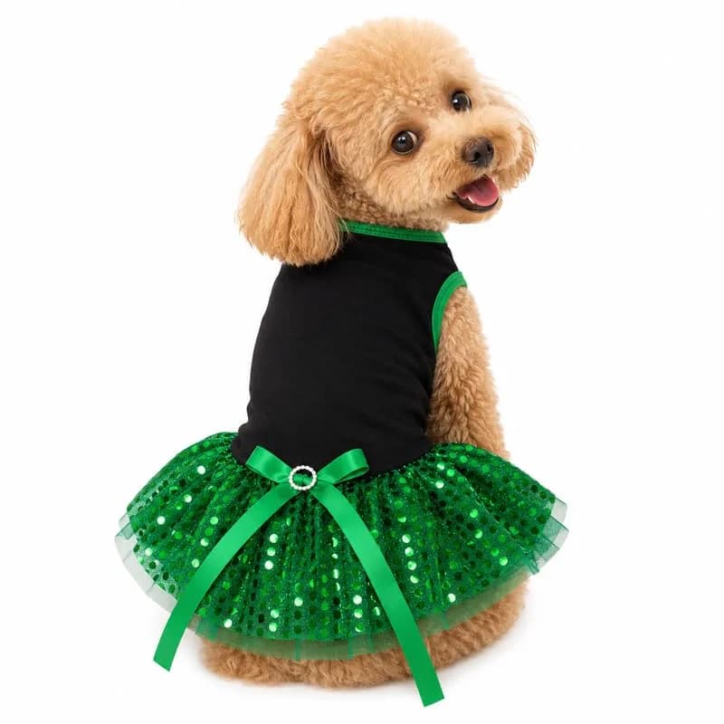 Petitebella Puppy Dress Medium | Small Dog Party & Birthday Outfit - main product image