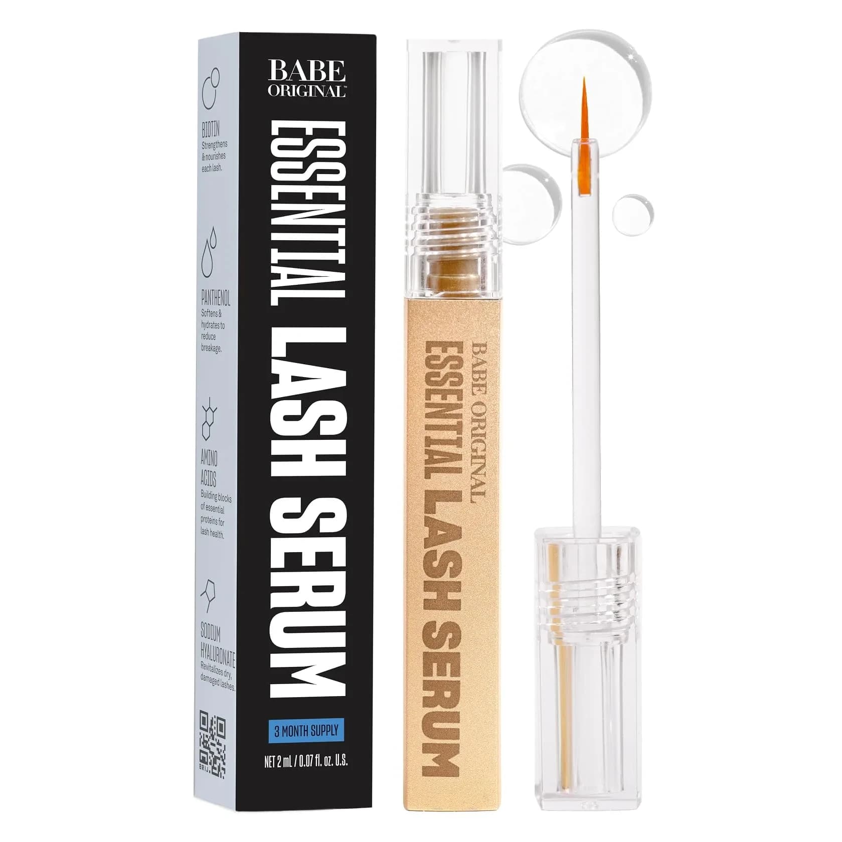 Babe Original Essential Lash Serum 2ml (0.07ml) | Visibly Longer-Looking Lashes - main product image