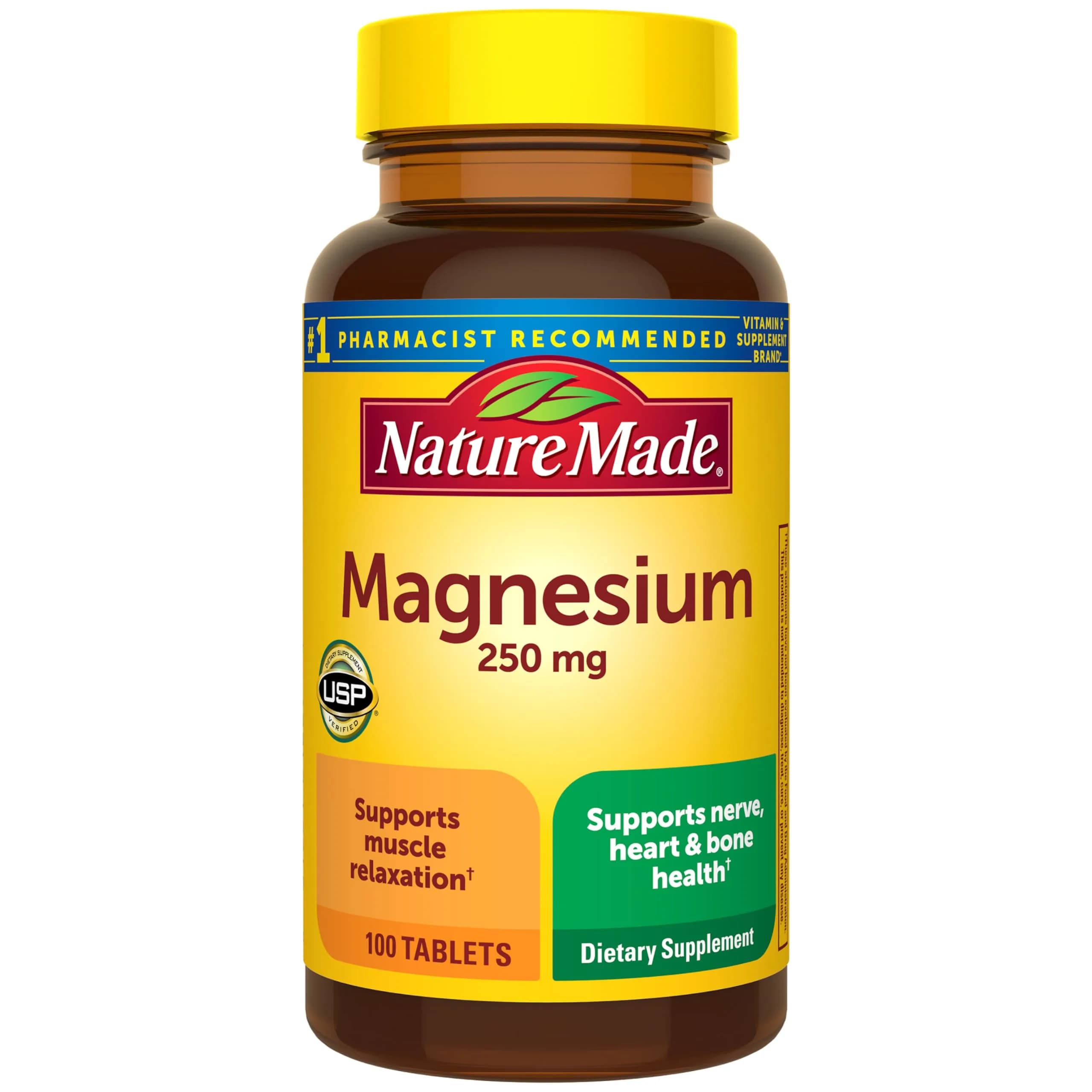 Nature Made Magnesium Oxide 250 mg Tablets 100 Count - main product image