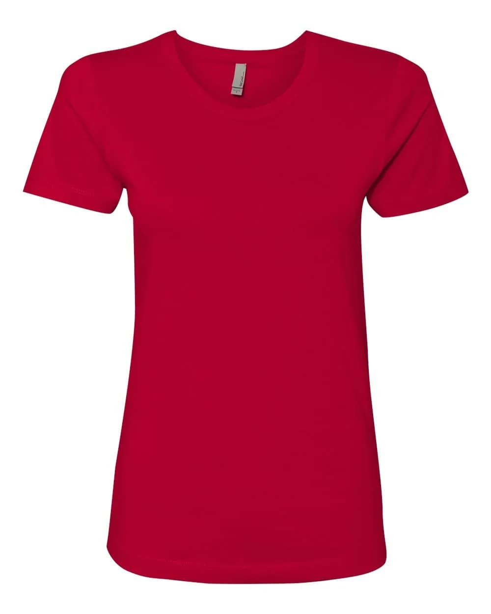 The Next Level Women's Tear Away Label T-Shirt 3XL | Regular Fit, 100% Cotton, Red - main product image