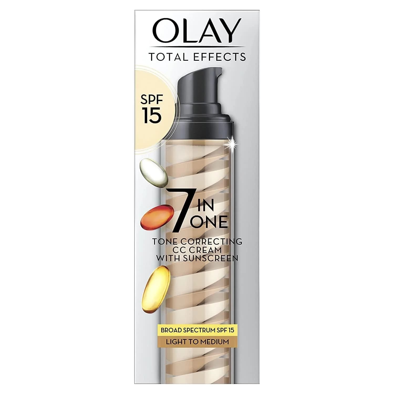 Olay Total Effects 7-in-1 Tone Correcting Facial Moisturizer 48 g | Light to Medium Skin Tone Support - main product image