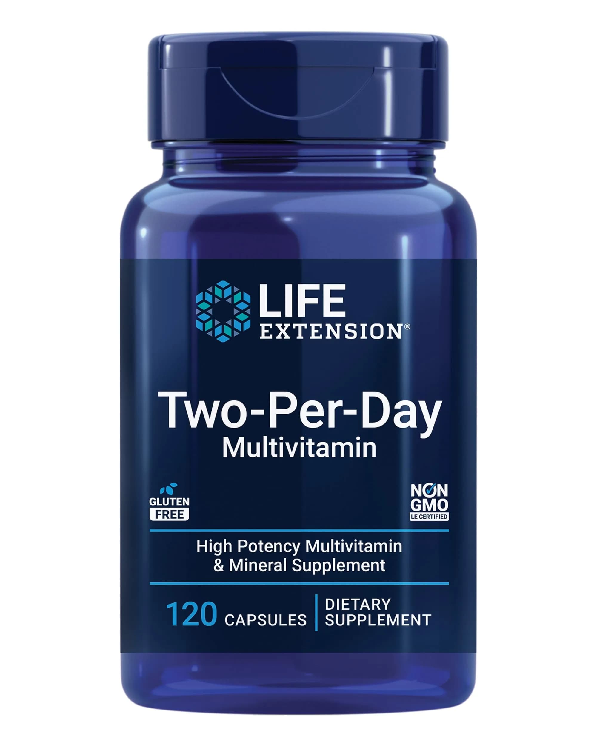 Life Extension Two-Per-Day Multivitamin Capsules 120 Count (60 Day Supply) | Comprehensive Daily Wellness Formula - main product image