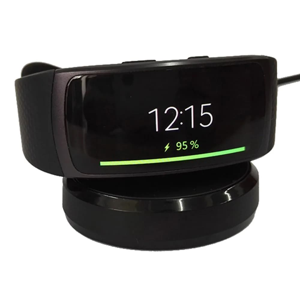 Kissmart Charger for Samsung Gear Fit 2 & Pro 1m (3.3ft) Black | USB Charging Cable for Smartwatch - main product image