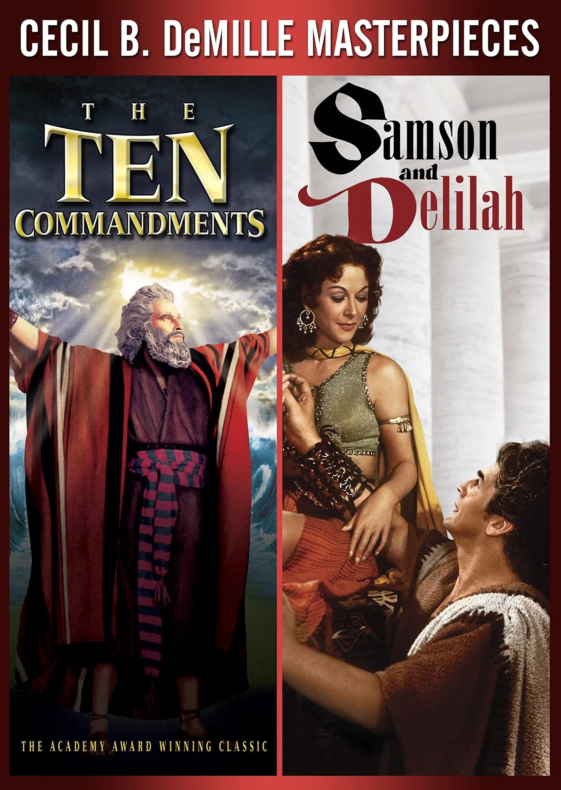 Paramount Ten Commandments (1956)/Samson and Delilah DVD | Biblical Epic Classics in Color, Widescreen, 3 DVDs - main product image