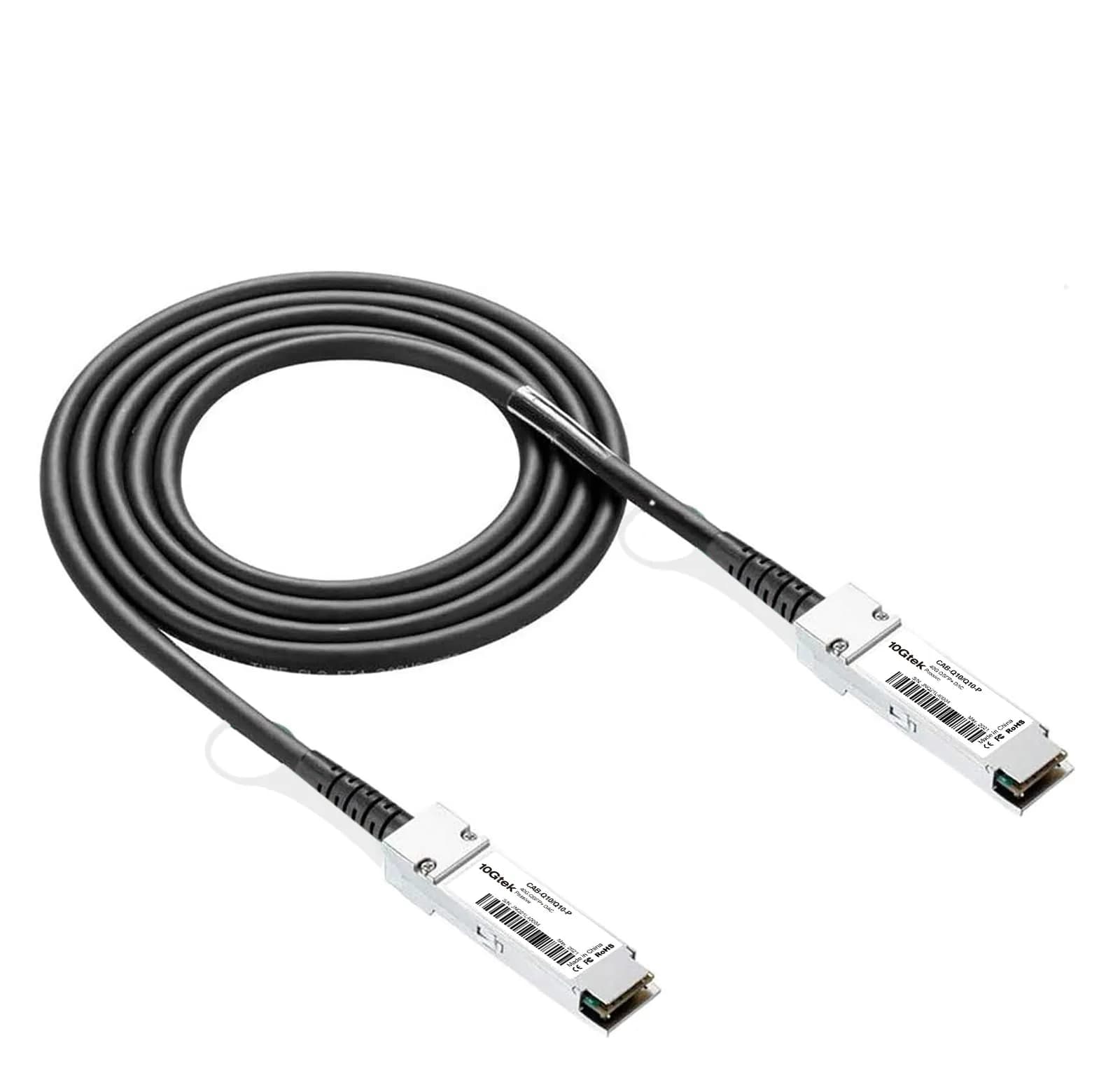 10Gtek 40G QSFP+ DAC Cable for Cisco QSFP-H40G-CU50CM, 0.5m/1.6ft | 40Gb/s Passive Copper Twinax