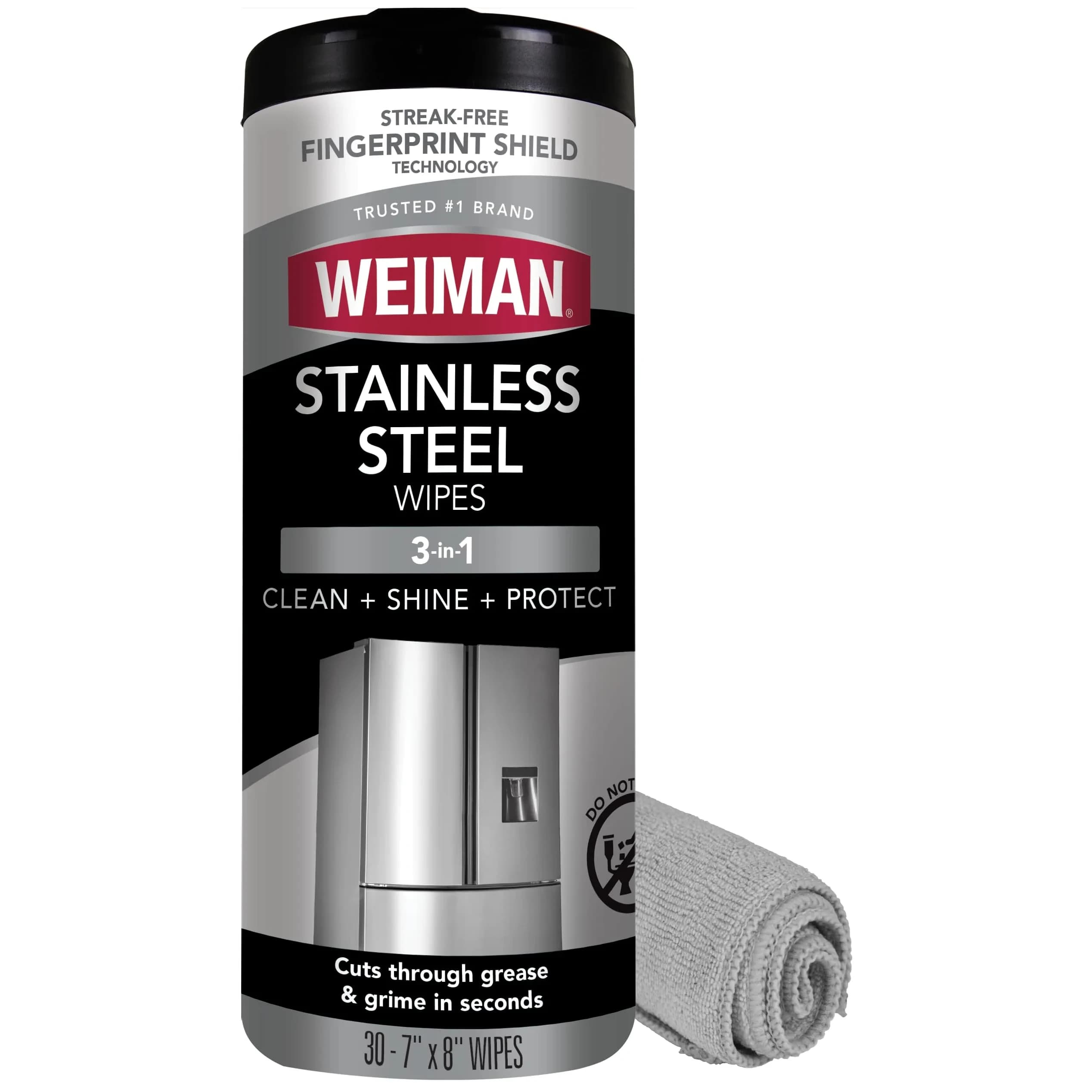 Weiman Stainless Steel Cleaner & Polish Kit 30 Count (156 g) | Restores Shine & Protects Appliances - main product image