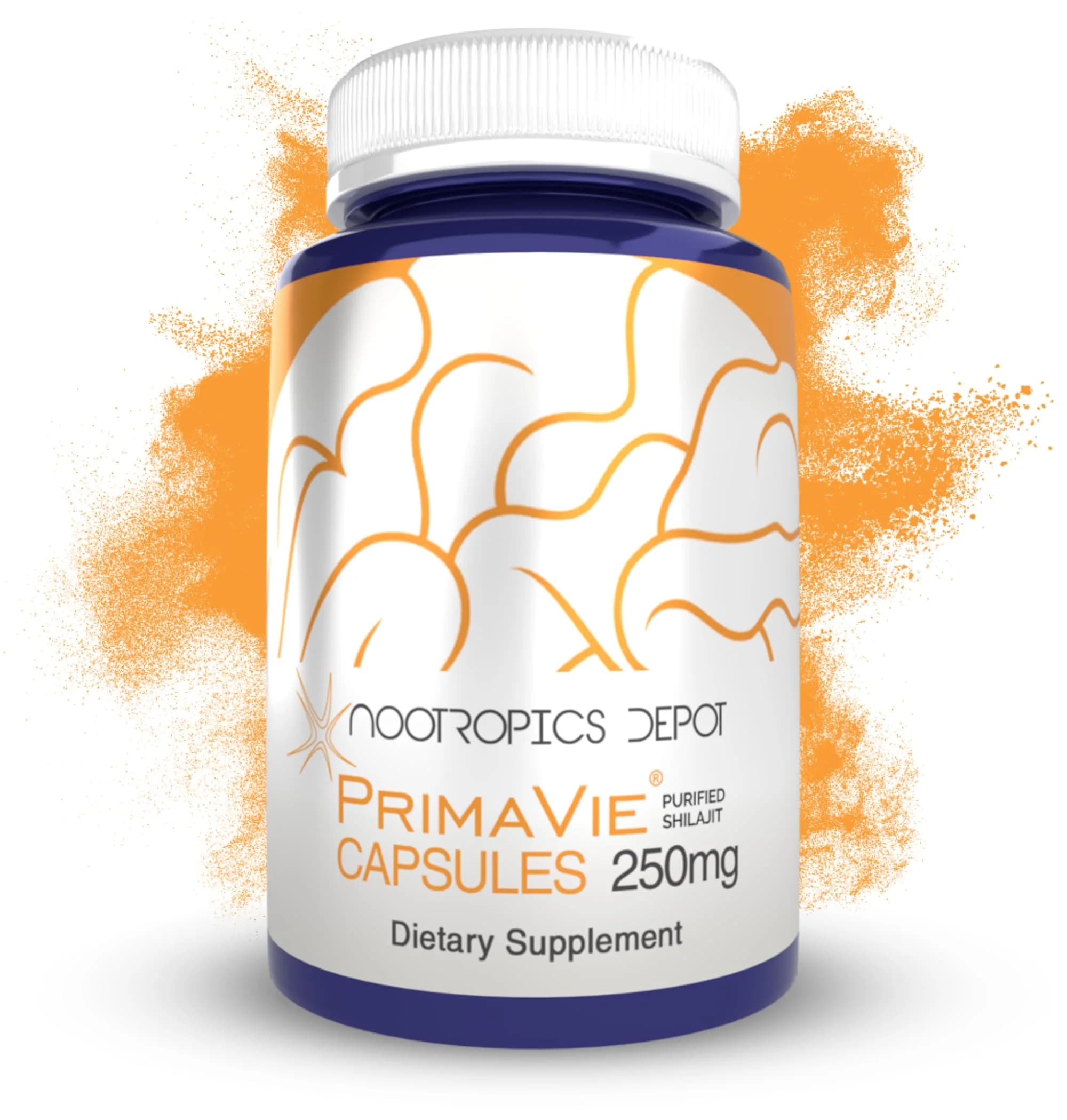 Nootropics Depot PrimaVie Shilajit Capsules | 250mg | 30 Count | Purified Extract | Supports Mitochondrial Function + Boosts Endurance