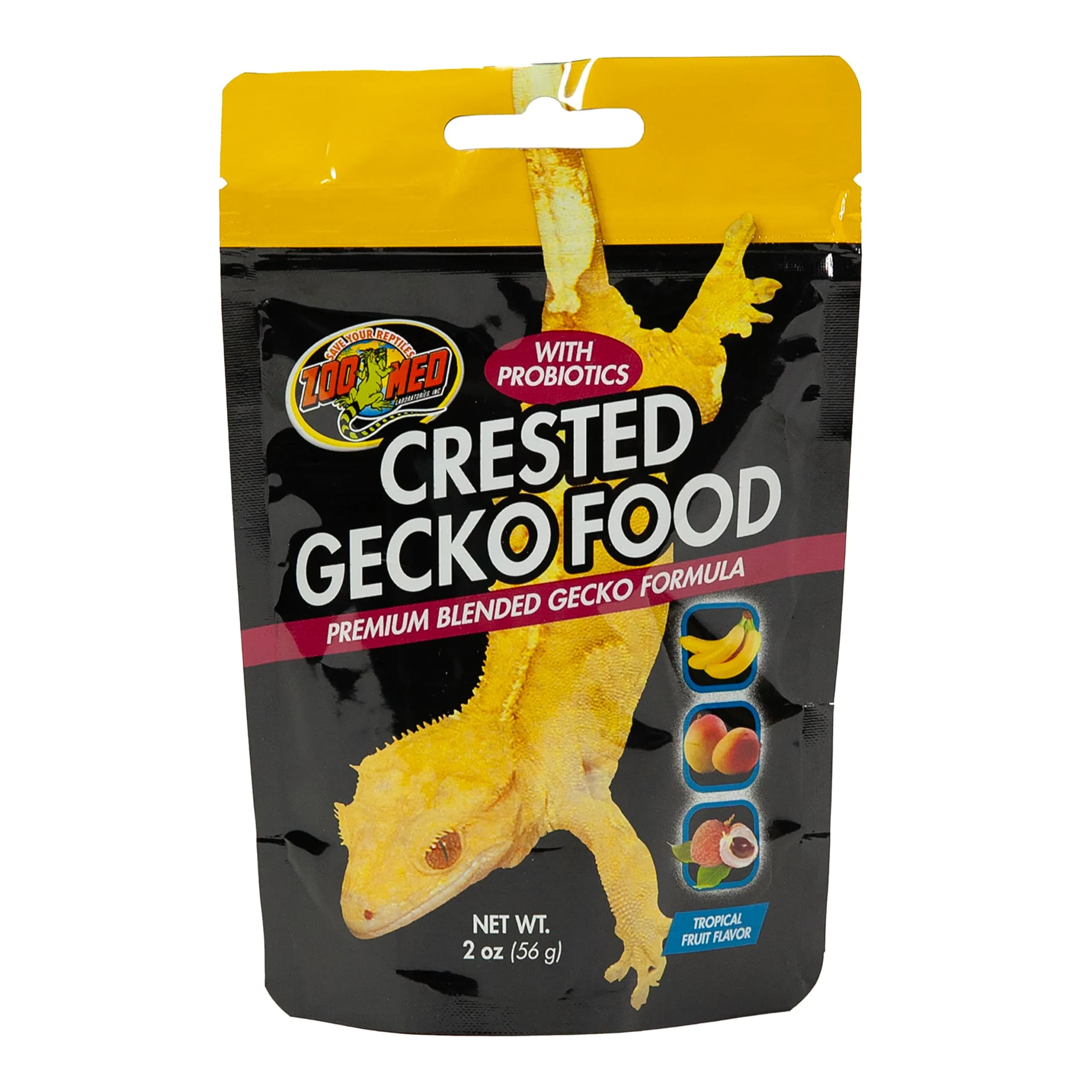 Zoo Med Tropical Fruit Flavor Crested Gecko Food 2 oz (57 g) | Scientifically Formulated Nutrition for All Life Stages - main product image