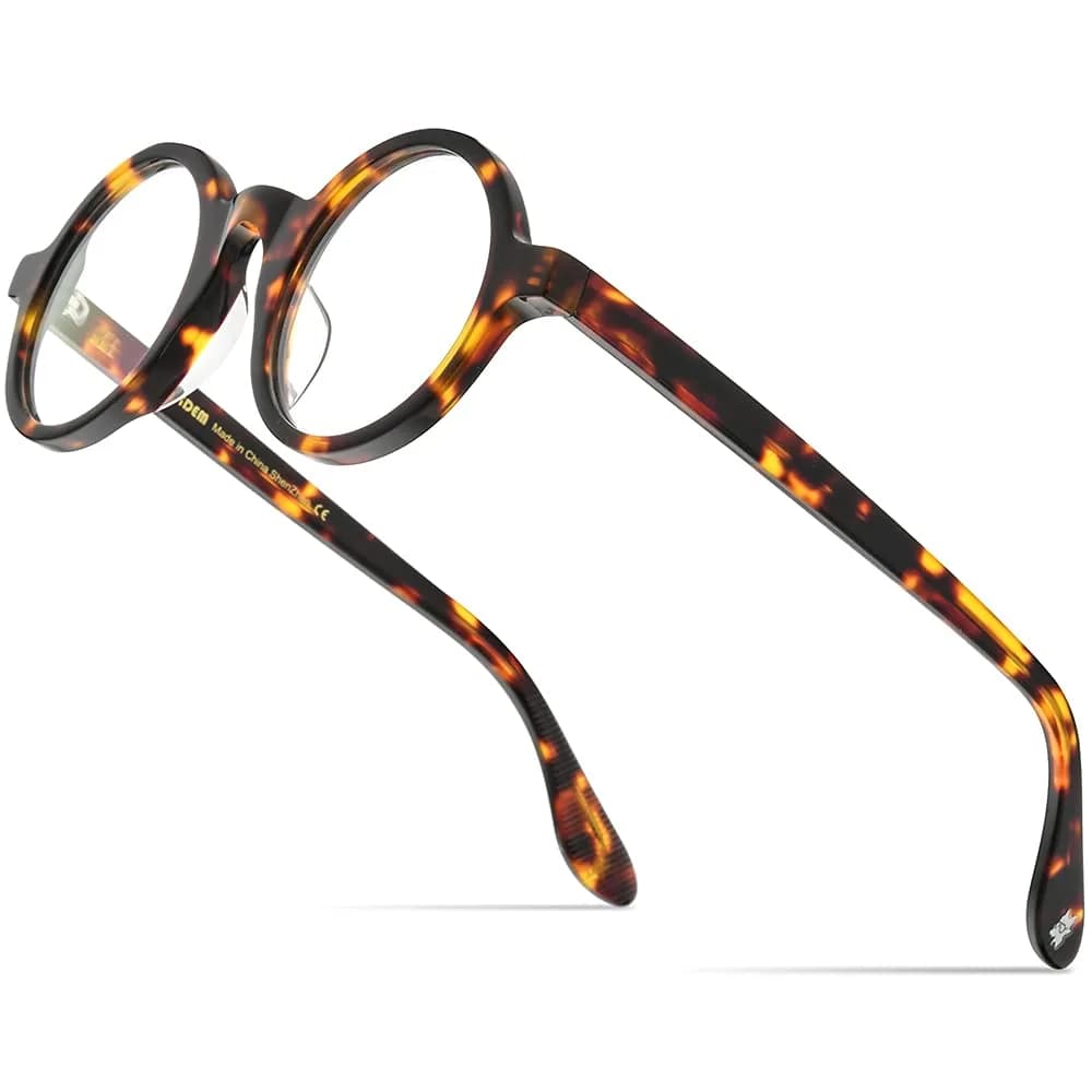 HEPIDEM Vintage Round Optical Glasses Frame 42mm Lens Width | Acetate Full Rim - main product image