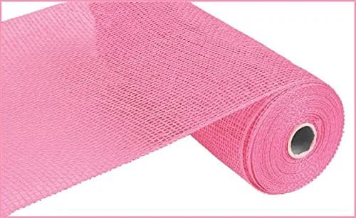 Craig Bachman Poly Burlap Deco Mesh, Pink - 10" x 10 Yards | Versatile DIY Craft Mesh