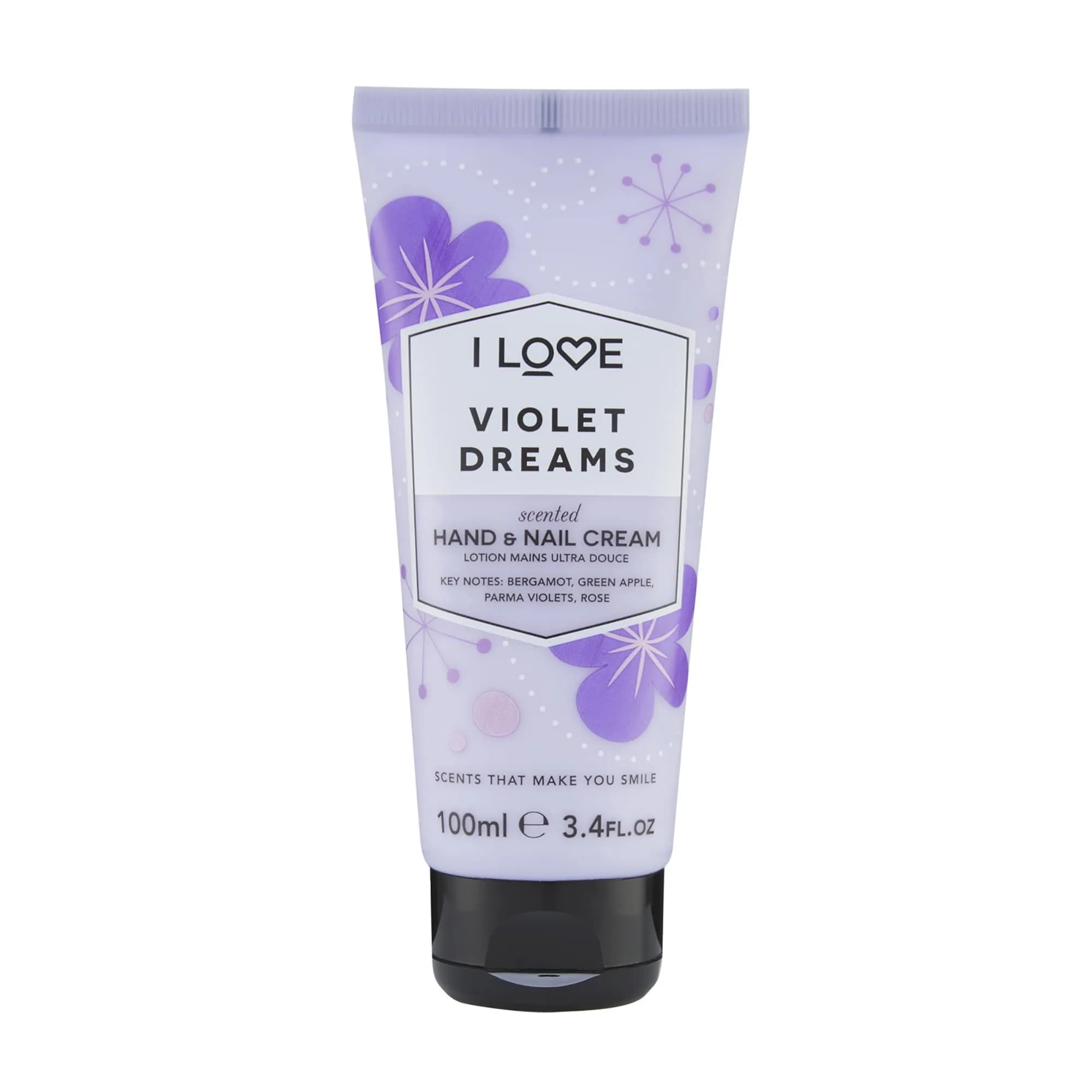 I LOVE Violet Dreams Hand & Nail Cream 3.4 oz | Hydrates & Softens Dry Hands - main product image