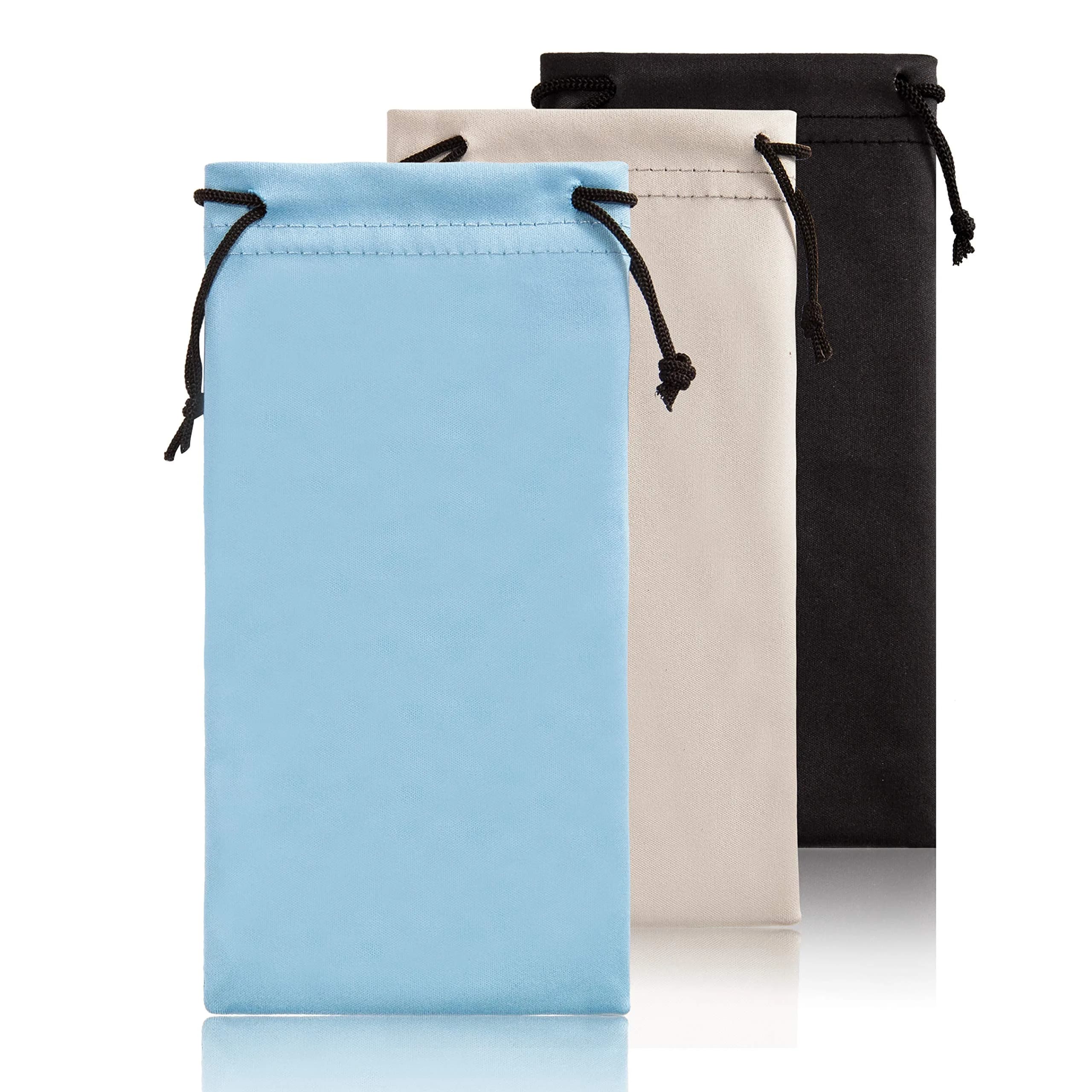 TRIUMPH VISION Soft Eyeglass Case 3 Pack | Microfiber Pouch for Glasses & Sunglasses - main product image