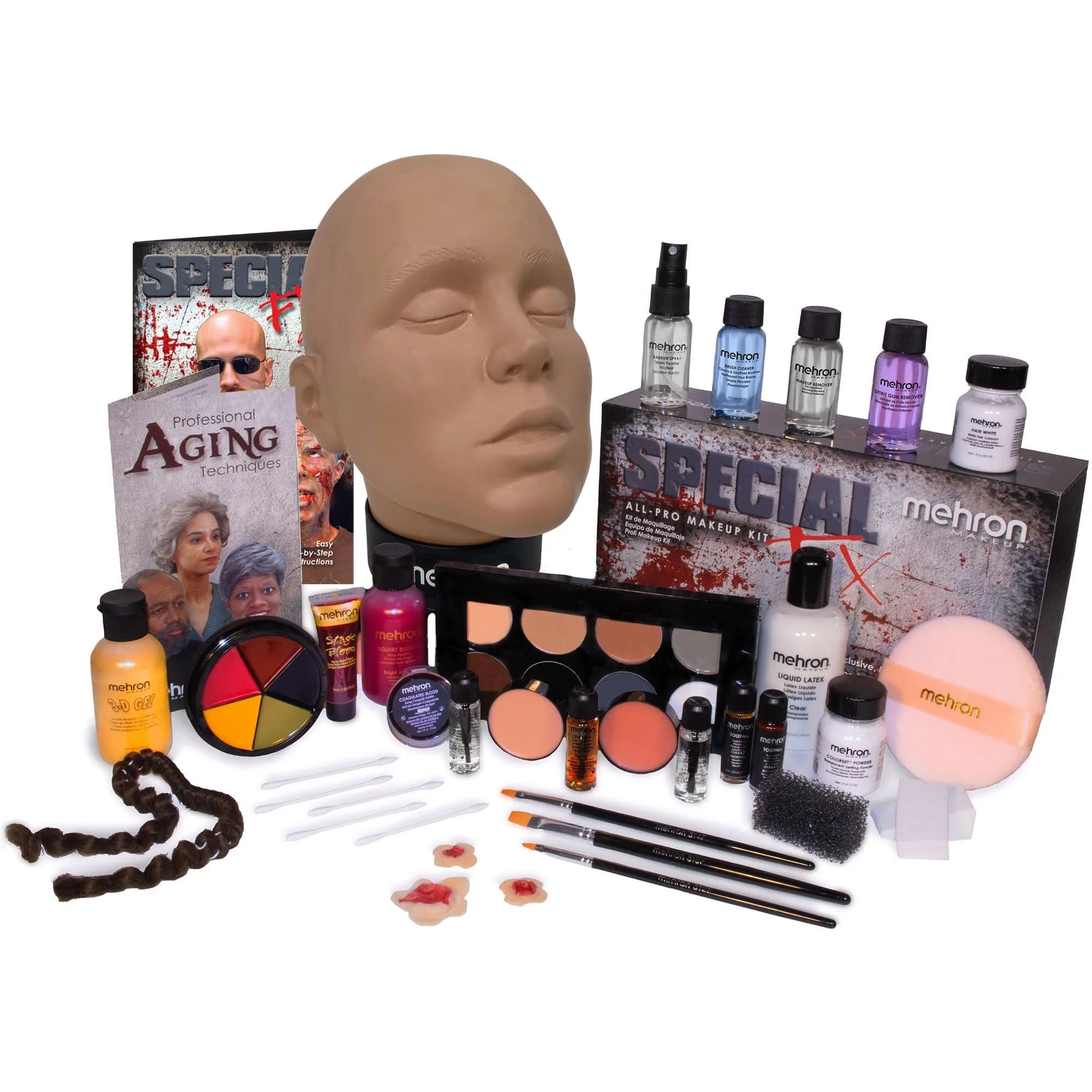Mehron Makeup Special FX Kit with Practice Head | All-Inclusive SFX Makeup Set for Creators - main product image
