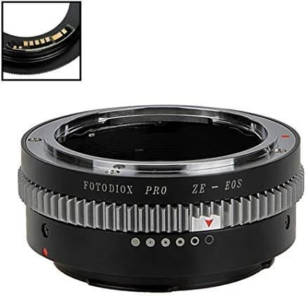 Fotodiox Pro Lens Mount Adapter Mamiya 35mm (ZE) to Canon EOS EF-S | Focus Confirm Chip, All-Metal - main product image