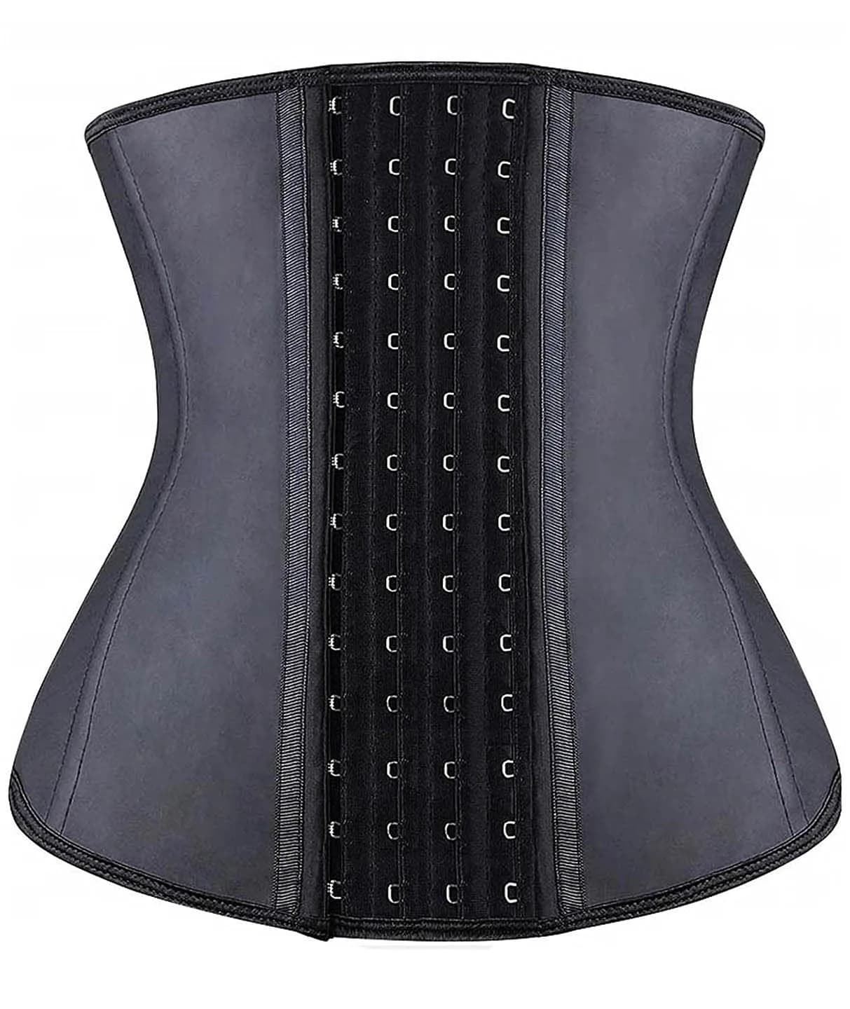 YIANNA Latex Waist Trainer for Women Underbust Corset Hourglass Body Shaper 4 Hooks, Black Small | Instantly Sculpts 2-4 Inches - main product image