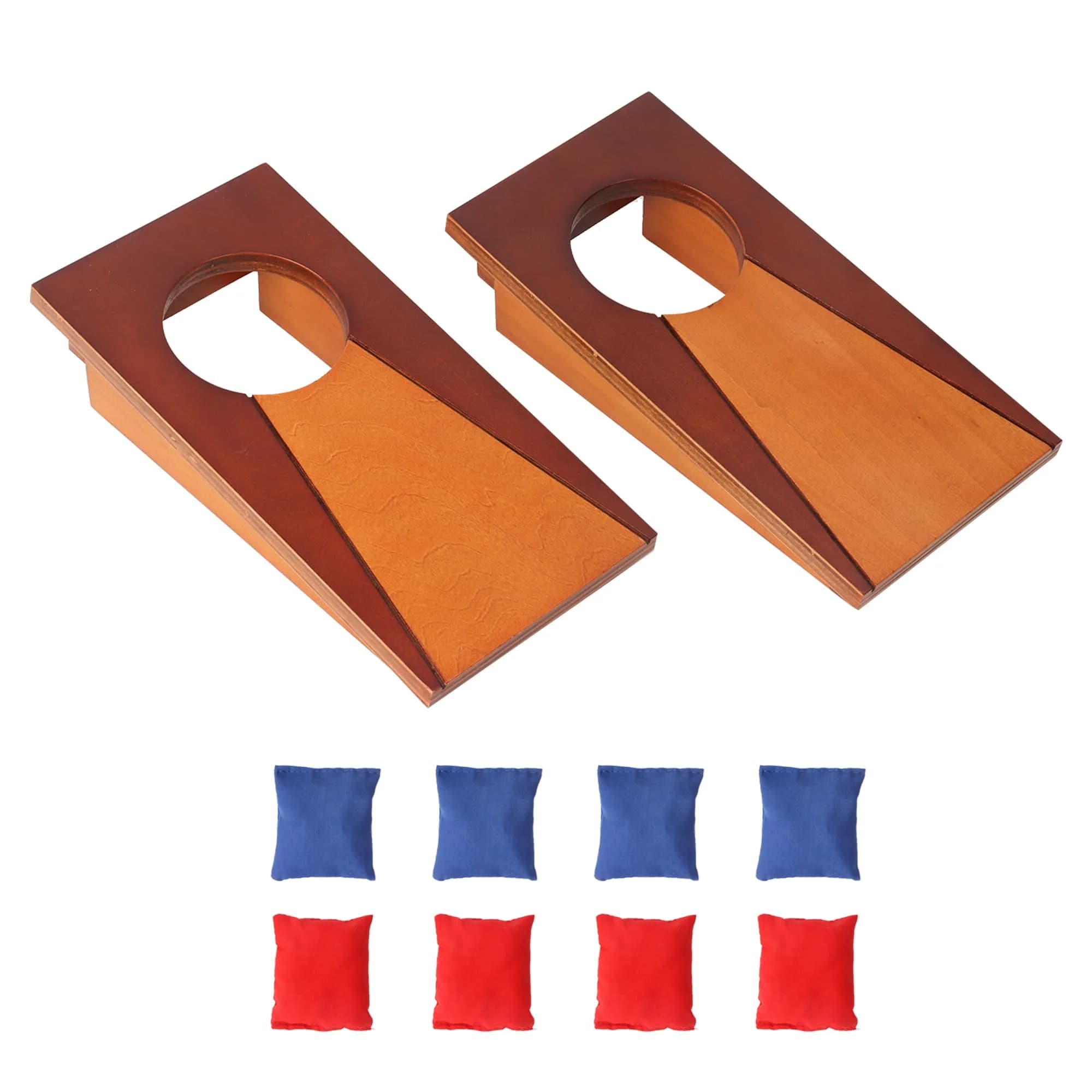 GSE Mini Tabletop Cornhole Toss Game Set with 8 Bean Bags, 10" x 5" | Compact Office & Home Game - main product image