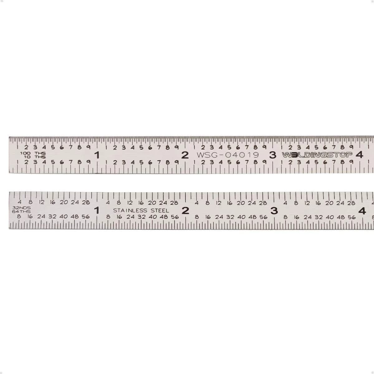 WeldingStop 6 inch (15 cm) Machinist Ruler | Flexible Stainless Steel Rule with 5R Graduations - main product image