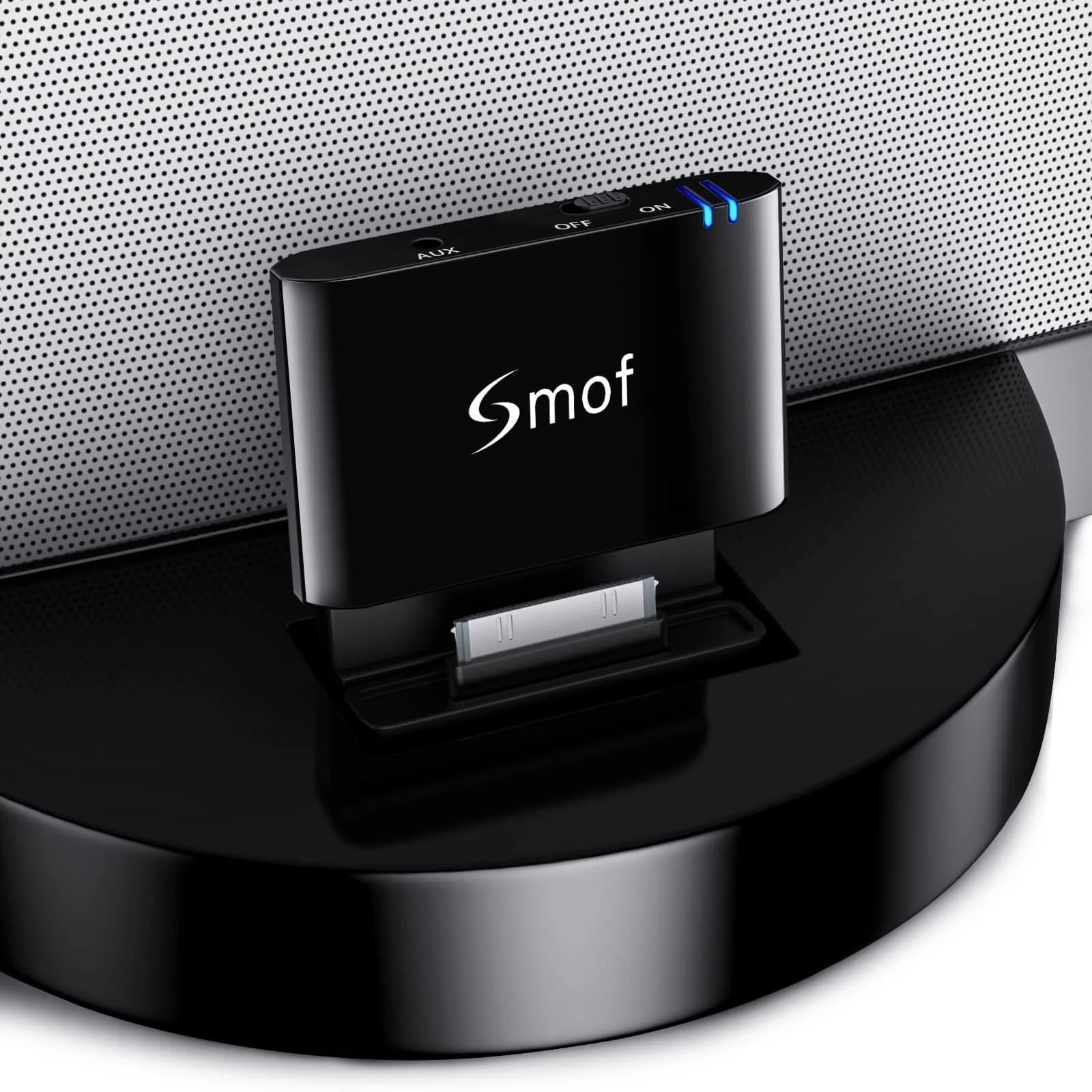 Smof 30 Pin Bluetooth Adapter Receiver | Wireless Audio for Bose SoundDock & More