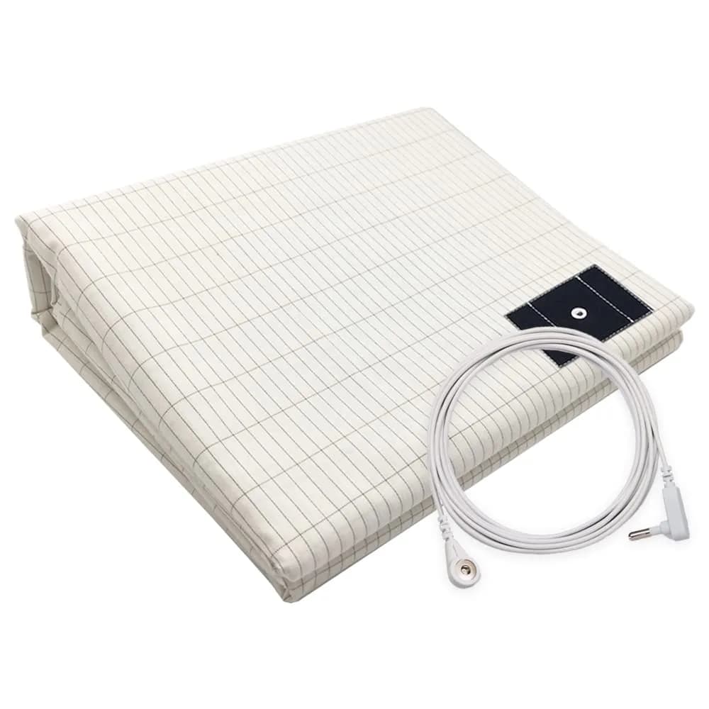 saldalavl Conductive Grounding Sheet Twin XL | Organic Cotton Earthing for Better Sleep (39x80in) - main product image