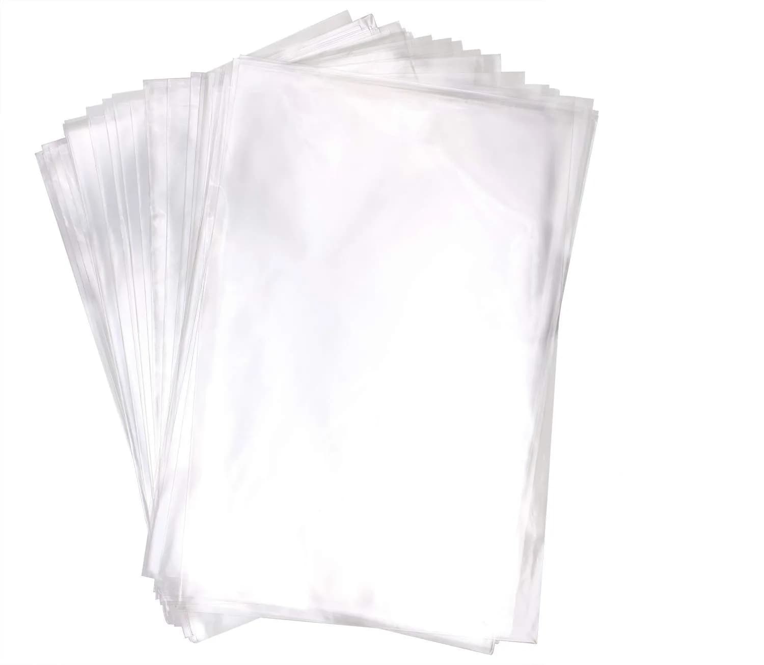 Mini Skater Food Storage Bag 50pcs | Durable, Non-Toxic, Clear & Gold Twist Ties - main product image