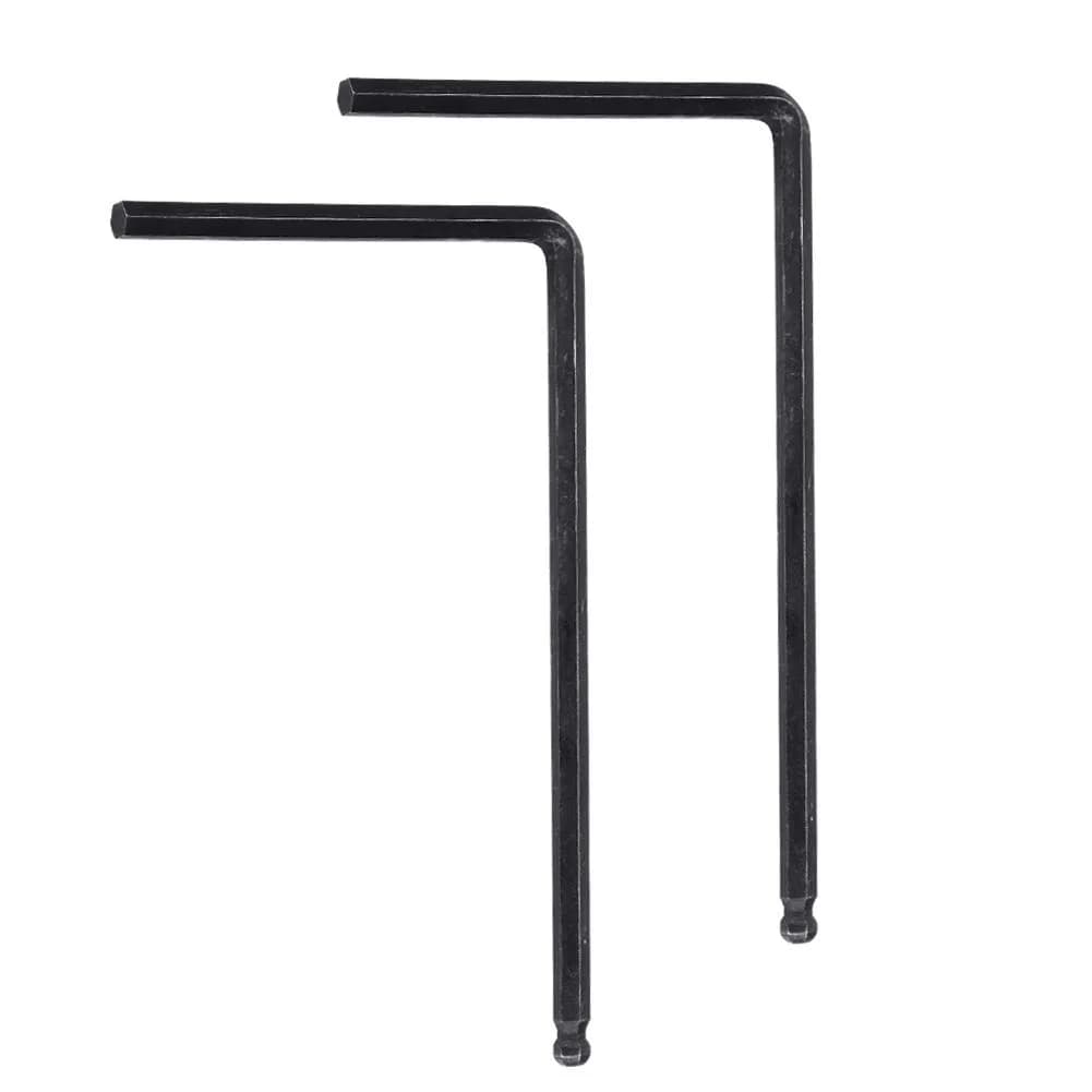 RiToEasysports Guitar Allen Wrench, 2 PCS Rod Allen Wrench Tool 4mm / 5mm Ball End for Acoustic Guitar (Black 4mm) | Durable Steel - main product image