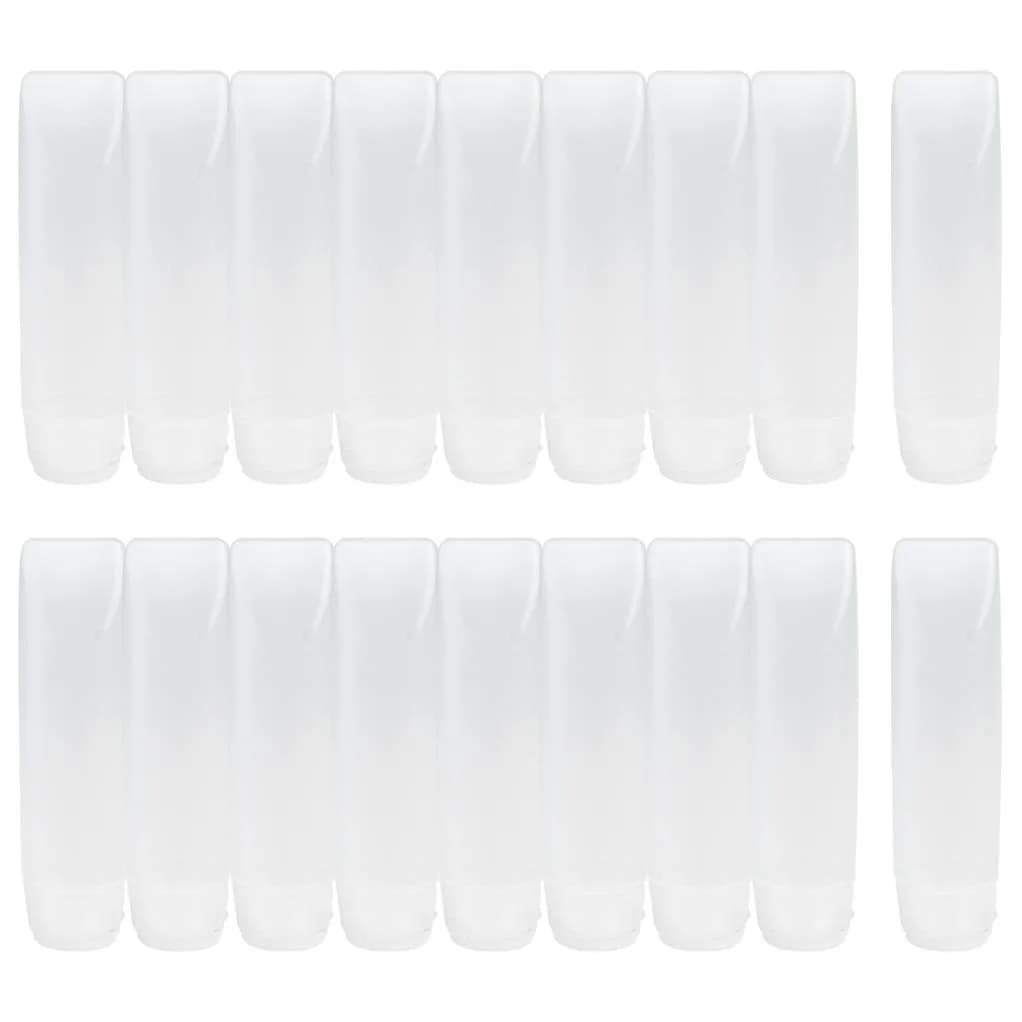 Nydotd 18 Pack 30ml (1oz) Clear Plastic Squeeze Bottles with Flip Caps | TSA Approved Travel Containers for Liquids - main product image