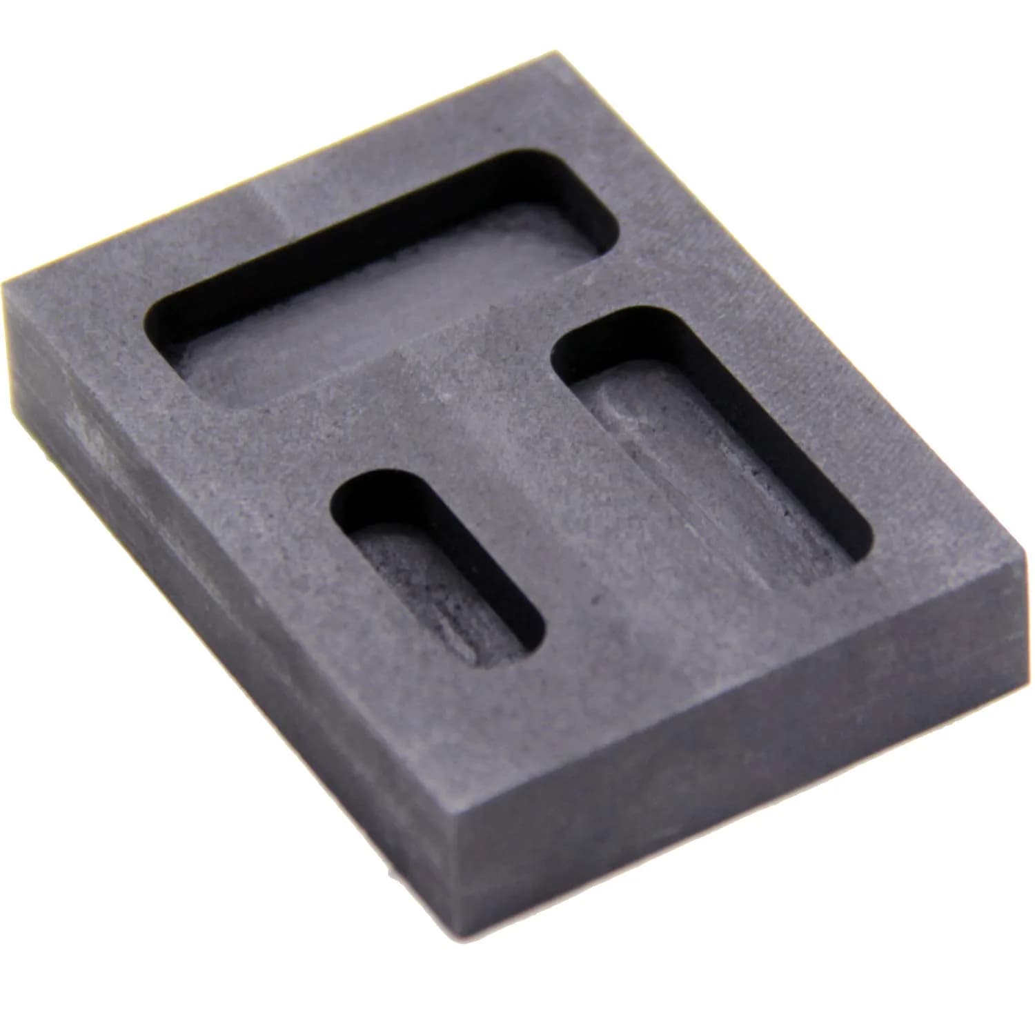 JIUDANI Silver Graphite Ingot Mold Crucible for Melting & Casting | High Purity Graphite, 57x42x11mm, 12-36g Capacity - main product image