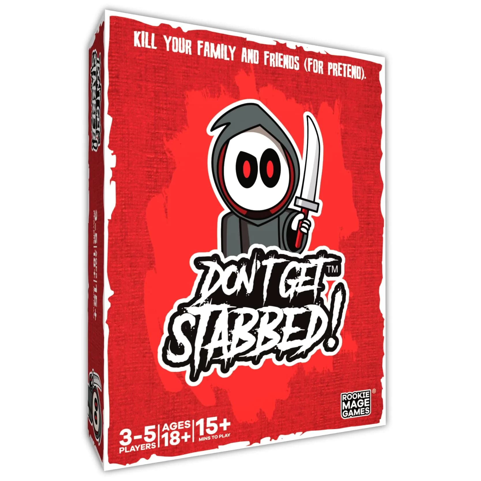 Rookie Mage Games Don't Get Stabbed! Adult Horror Card Game | Halloween Party Fun - main product image