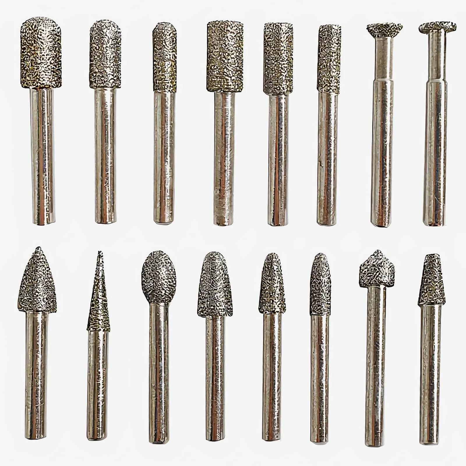 Lala Smill 1/4" Shank Diamond Coated Grinding Burr, 60 Grit | Durable Alloy & Diamond for Hard Materials - main product image