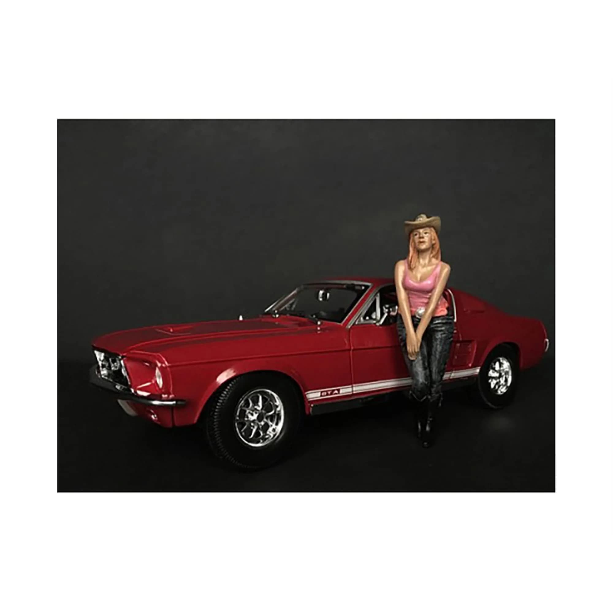 American Diorama The Western Style Figurine VII for 1/24 Scale Models | Aluminum Novelty Diorama Accessory - main product image