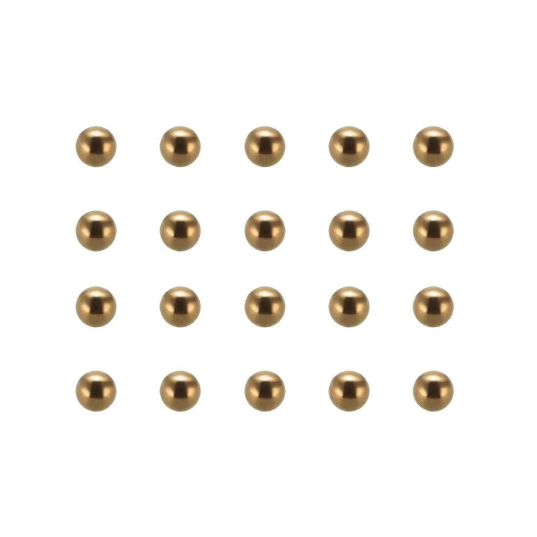 uxcell 6mm Brass Bearing Balls 100pcs | Corrosion-Resistant Precision Metal Balls - main product image