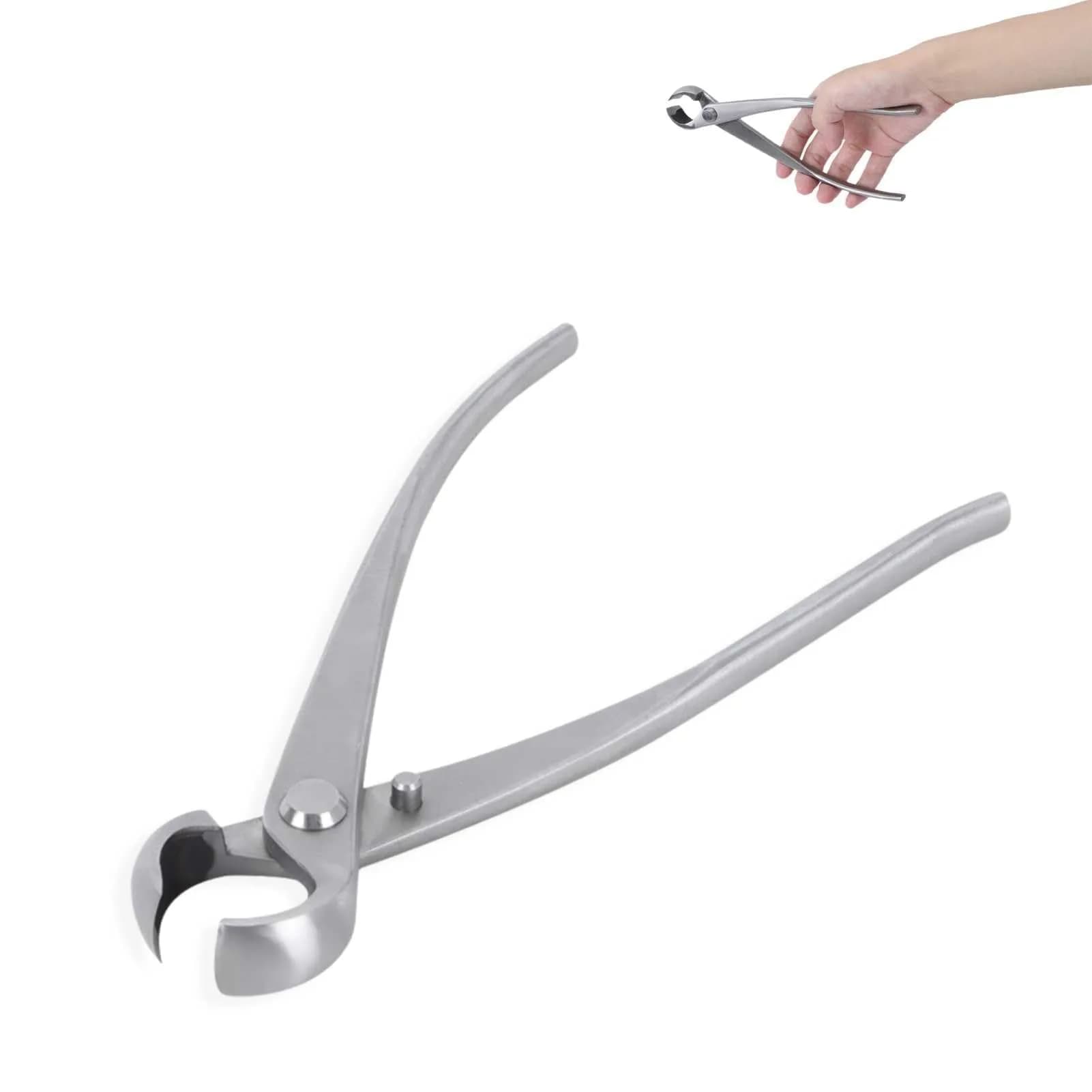 HERCHR Bonsai Tools Concave Cutter 180 mm | High-Quality Stainless Steel Pruning Bonsai Scissor