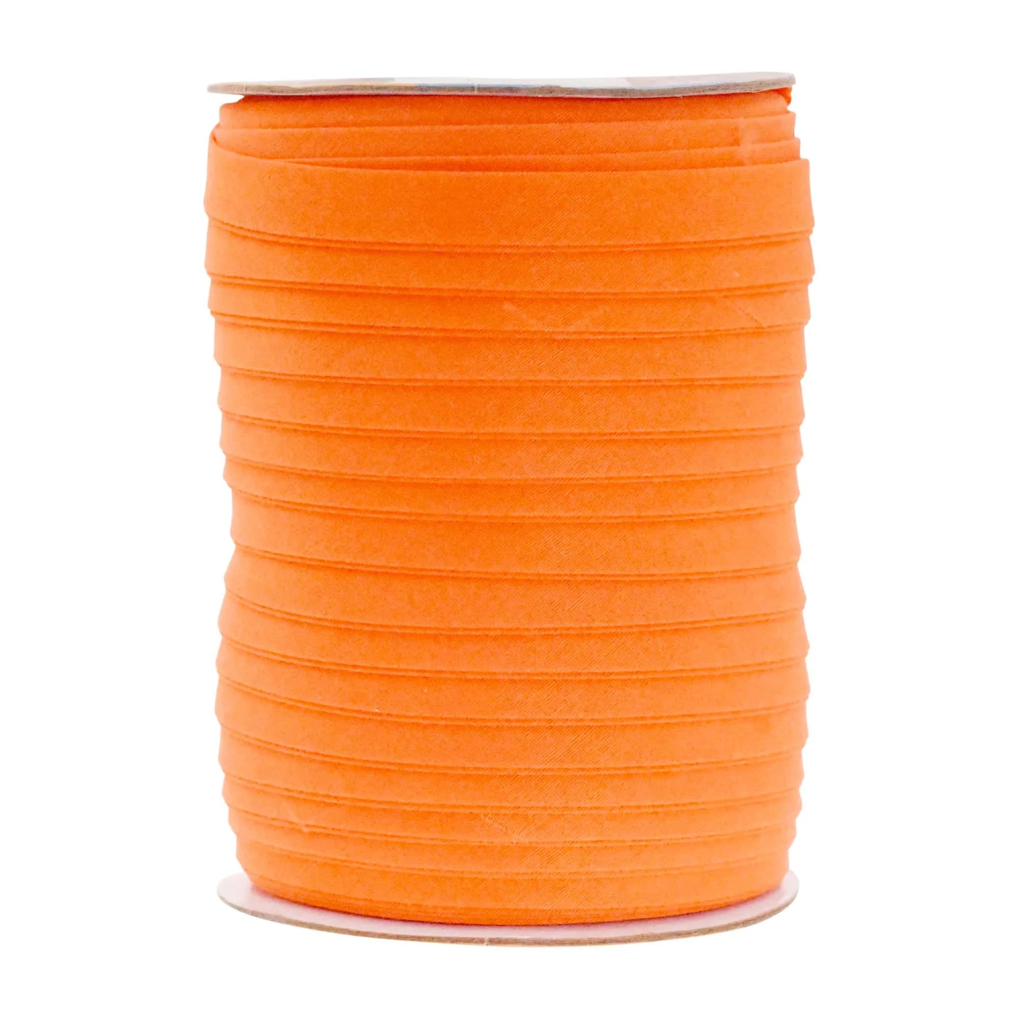 Mandala Crafts Bias Tape 55 Yds 1/2 Inch Orange Double Fold | Sewing Notions for Crafts & Apparel - main product image