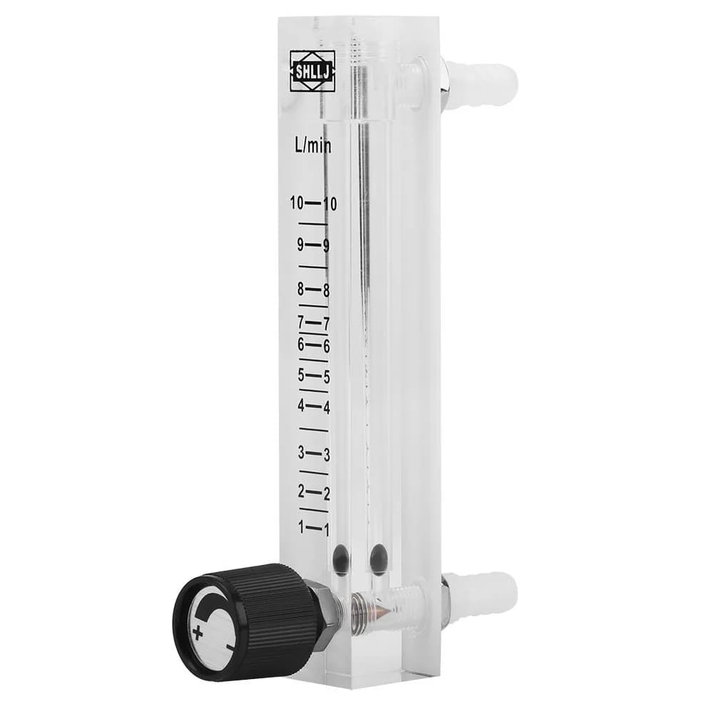 Yanmis Gas Flowmeter 1-10 LPM Acrylic Industry-Grade Gas Measurement Tool - main product image