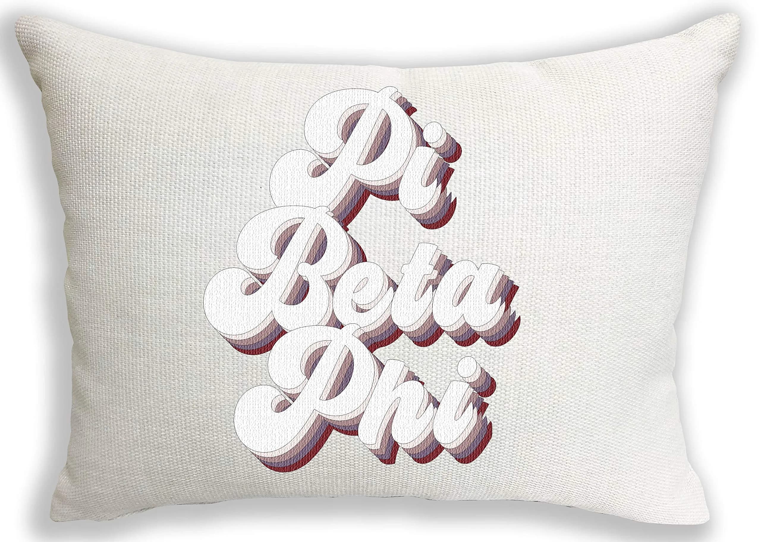 Sorority Shop Pi Beta Phi Pillow – Retro Design, 12" x 16" Lumbar Pillow Sorority - main product image