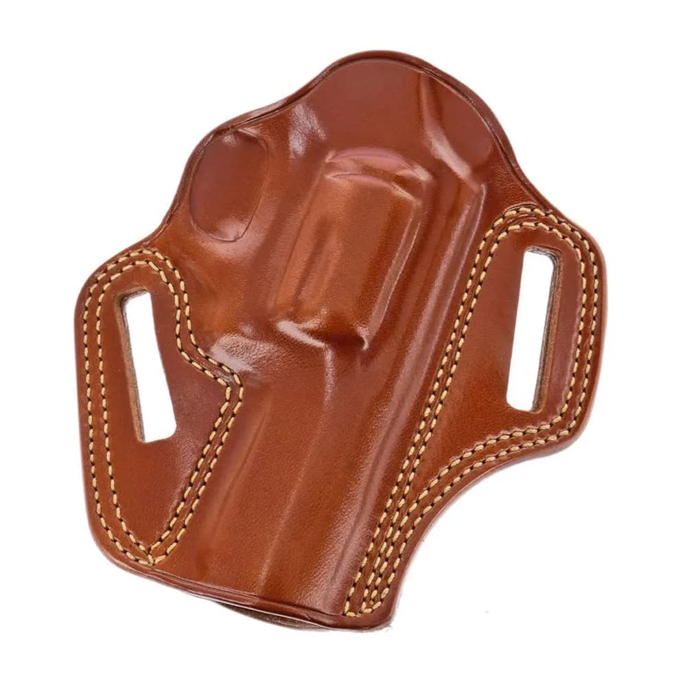 Galco Combat Master Leather Belt Holster, Ruger SP101 3in/Kimber K6S, Right Hand, Tan, CM318 | Concealed Carry, Pancake Design - main product image