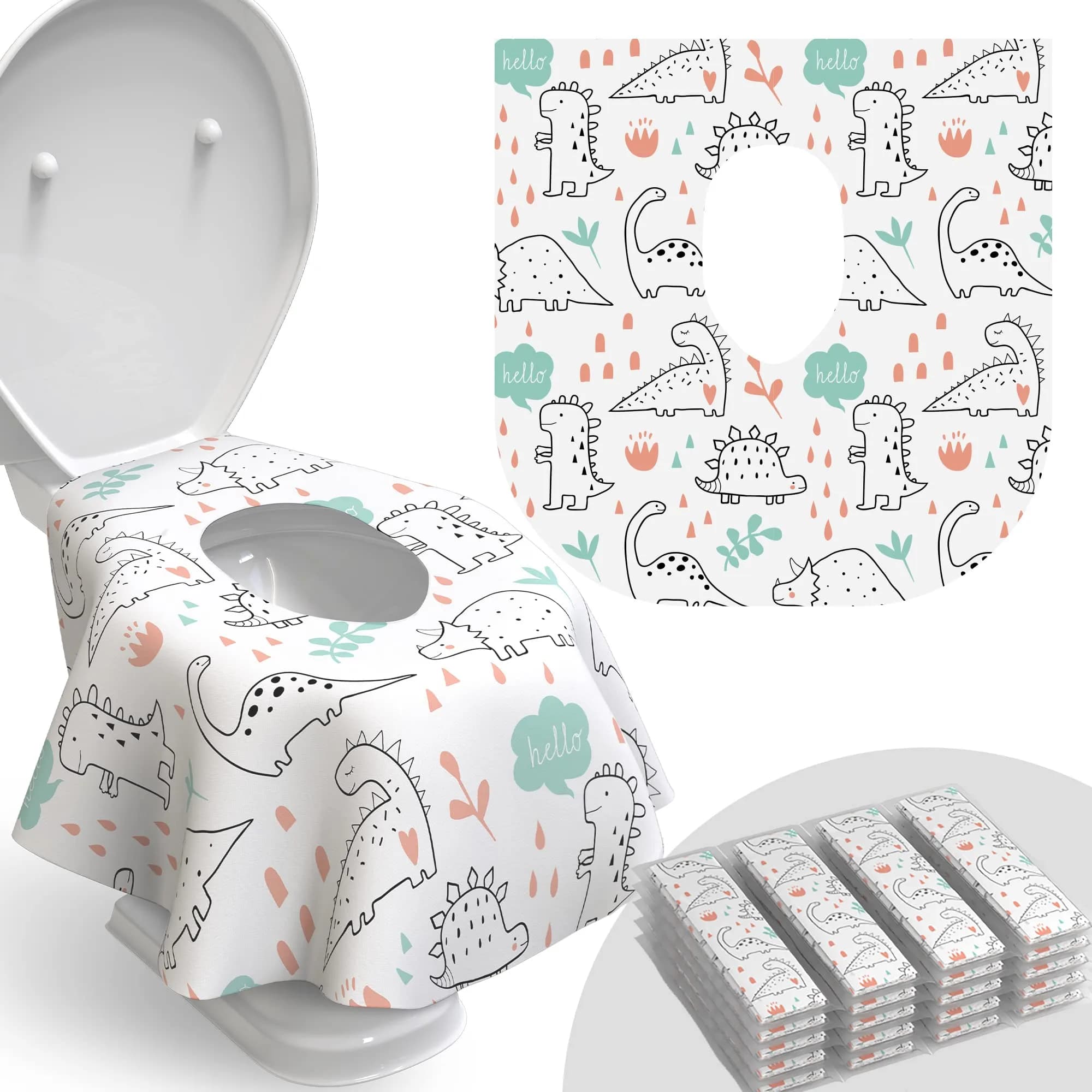 Relyo Disposable Toilet Seat Covers 20 Count (Pack of 1) | Travel-Friendly & TSA-Ready - main product image