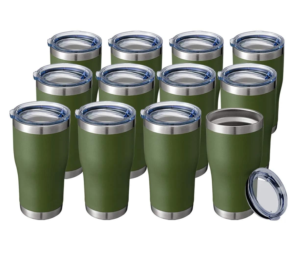 HASLE OUTFITTERS 20 oz Tumbler Bulk | Vacuum Insulated Stainless Steel Army Green - main product image