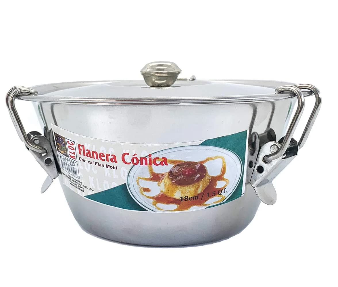 Kloc Flanera Conica Mold Stainless Steel 18cm | 1.5 QT Oven Safe & Durable - main product image