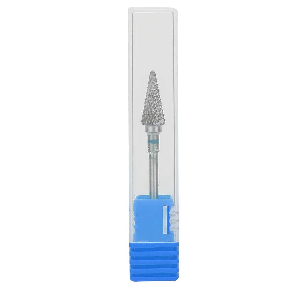 ZJchao Nail Drill Bits, 3/32'' (2.35mm) Tungsten Steel Nail Art Manicure Drill Bits, Electric Pedicure Head, Blue - main product image