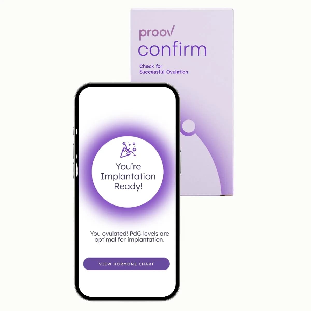 Proov Confirm PdG Implantation Test - Progesterone Scoring System - 1 Kit | At-Home Fertility Confirmation
