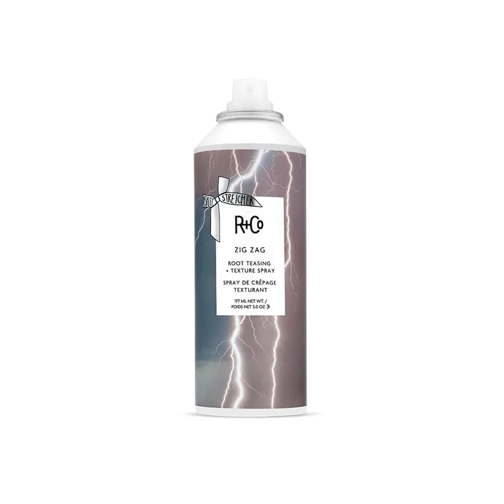 R+Co ZIG ZAG Root Teasing + Texture Spray 177ml (5 Fl Oz) | Adds Durable Grit and Hold