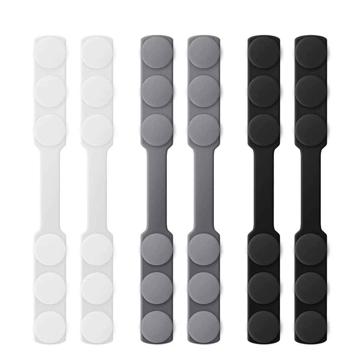 WHATOOK Silicone Mask Extender Strap 6pcs | Adjustable Ear Saver for Masks, Protect Ears, Back of Head (6 Count Pack)