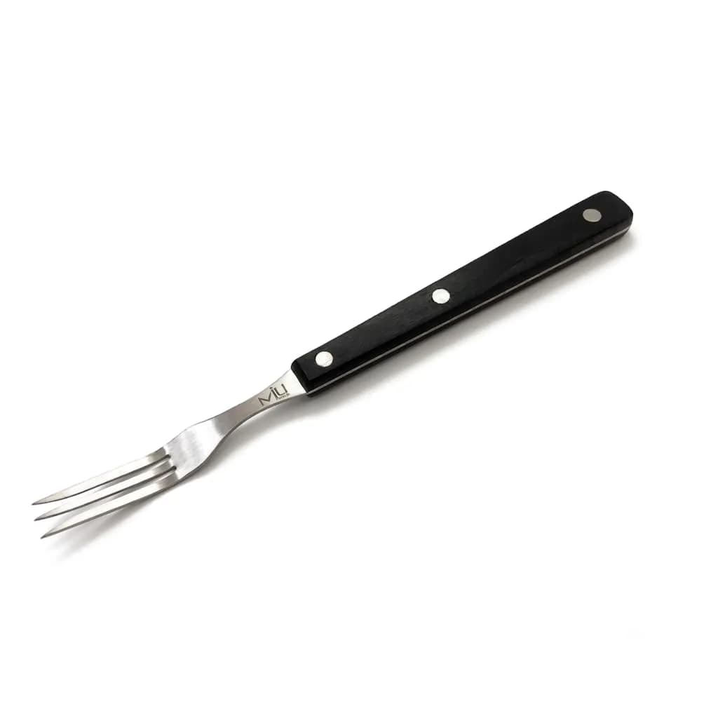 WALLFARM Stainless Steel 3 Prong Granny Fork, 10 Inch | Compact Kitchen Carving & Serving Tool - main product image