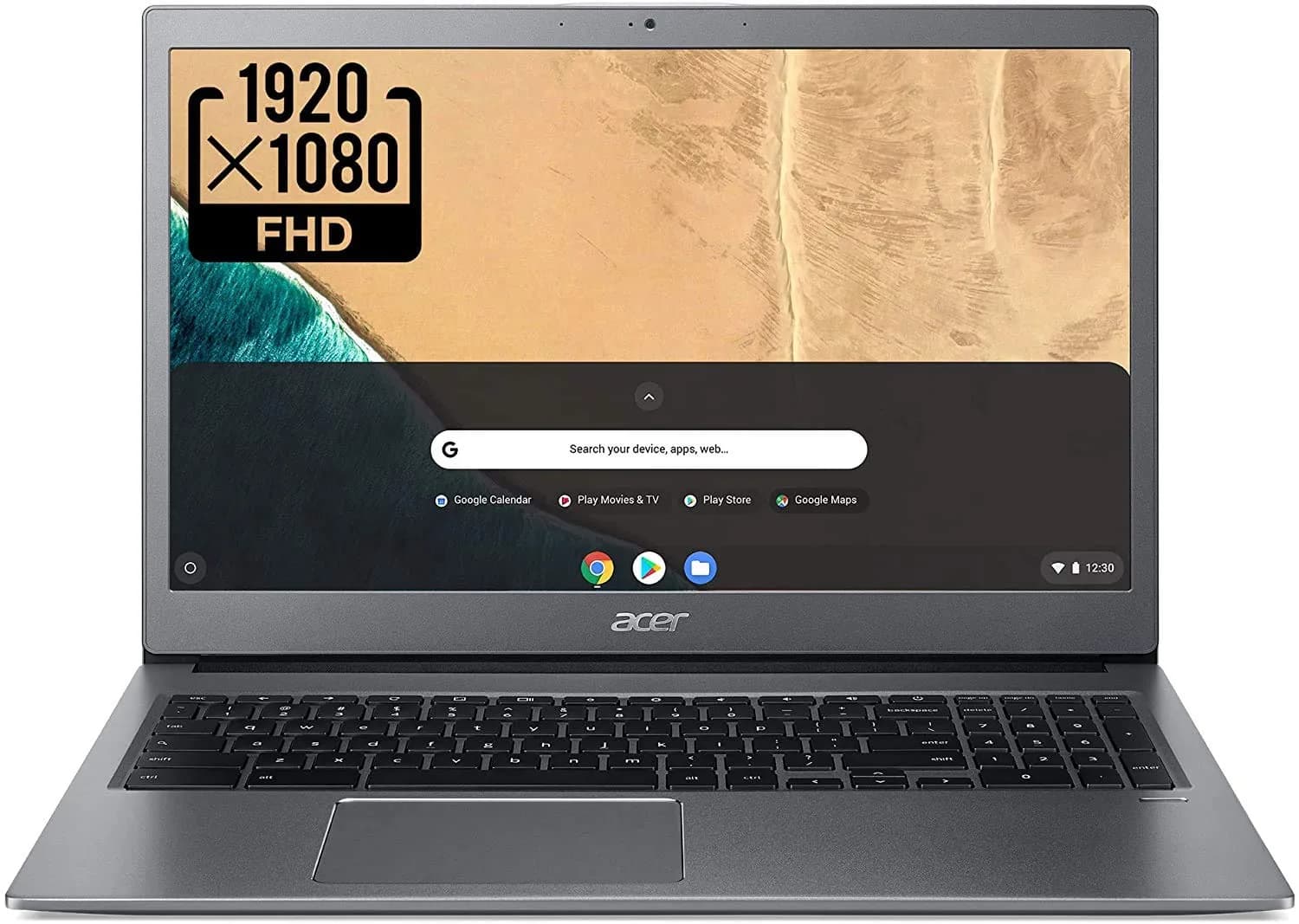 Acer Notebook Computer 15.6" FHD | Intel Core i3-8130U, 4GB DDR4, 128GB eMMC, Steel Gray - main product image