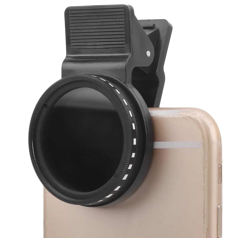 Bindpo Cellphone Filter ND2-400 37mm | Adjustable Neutral Density Filter for Mobile Phones - main product image