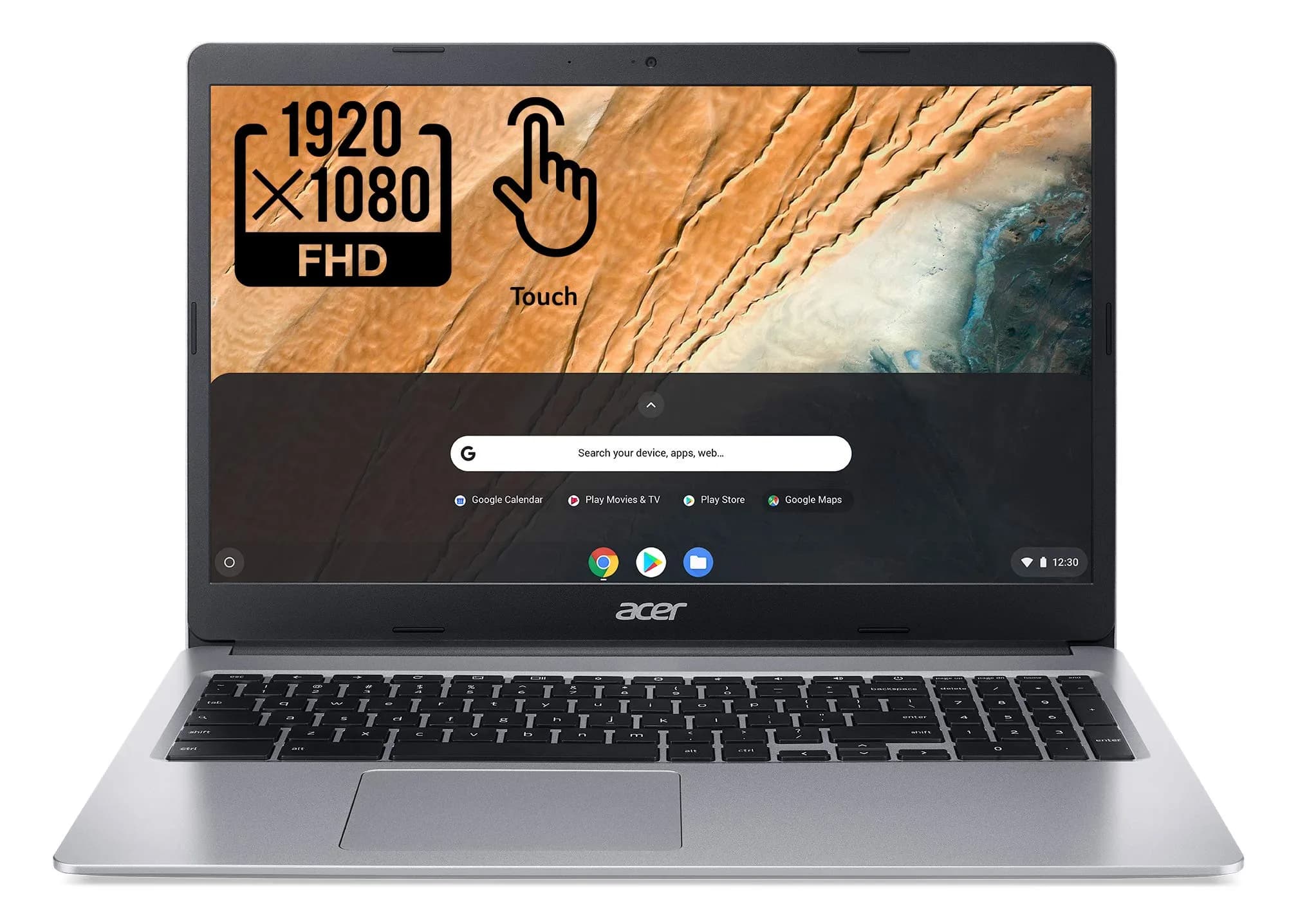 Acer Chromebook 315 15.6" Full HD IPS Touchscreen Laptop | Intel Celeron N4020 Dual-Core, 4GB RAM, 64GB eMMC, 12 Hrs Battery - main product image
